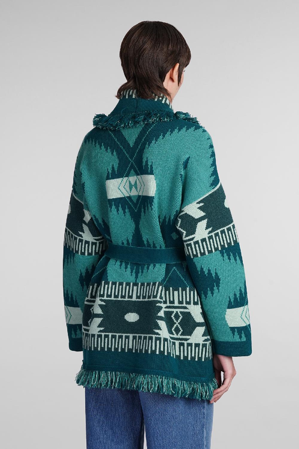 Deliberti Alanui Cardigan in cashmere verde cod. 408019 - Deliberti The Luxury Shopping In Linea