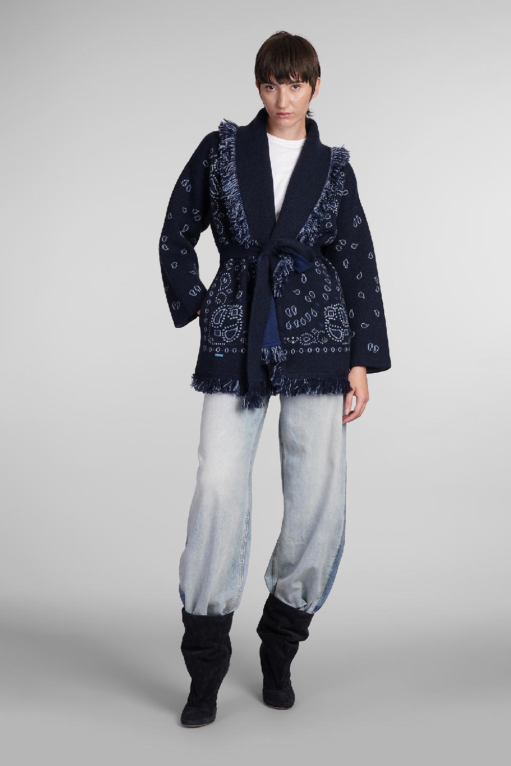 Deliberti Alanui Cardigan in cashmere blu cod. 408020 - Deliberti The Luxury Shopping Nuovo