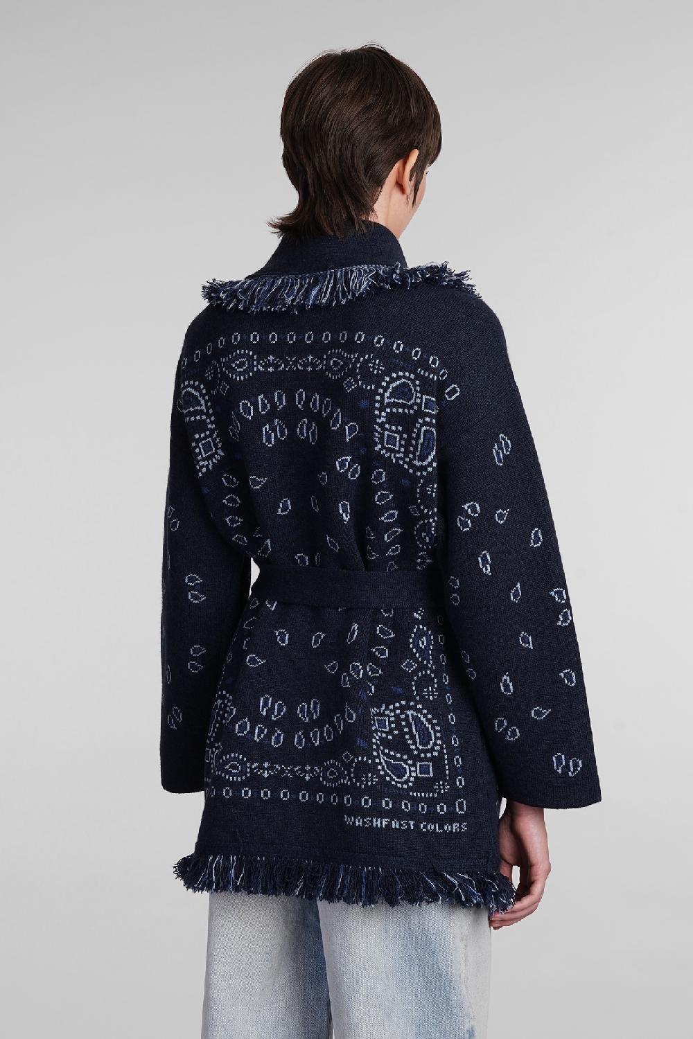Deliberti Alanui Cardigan in cashmere blu cod. 408020 - Deliberti The Luxury Shopping Nuovo