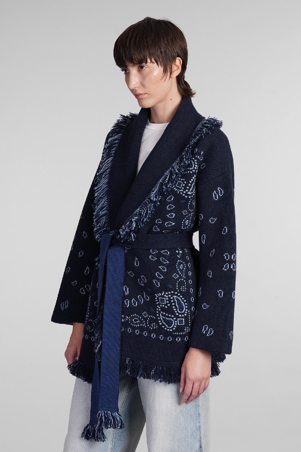 Deliberti Alanui Cardigan in cashmere blu cod. 408020 - Deliberti The Luxury Shopping Nuovo