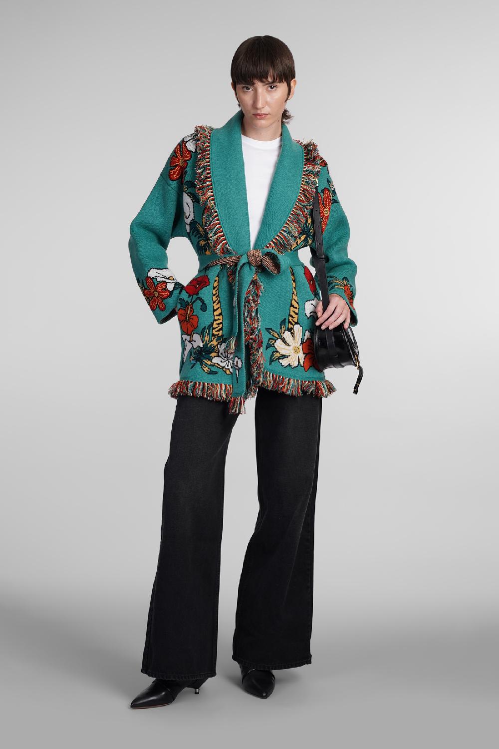 Deliberti Alanui Cardigan in cashmere verde cod. 408022 - Deliberti The Luxury Shopping Promozione