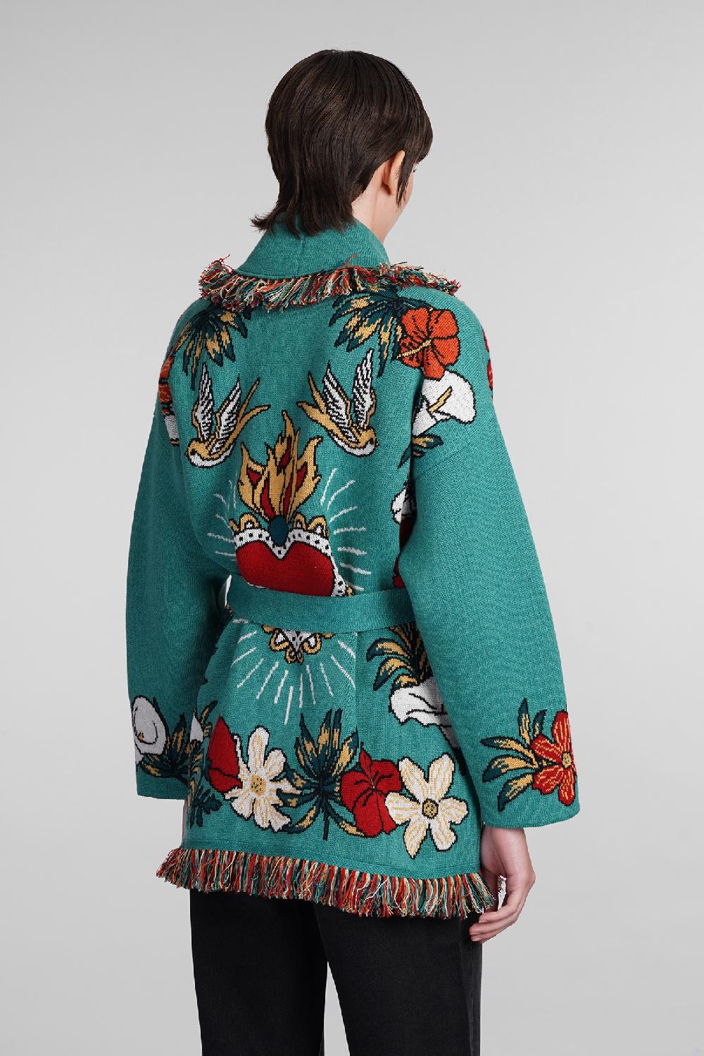 Deliberti Alanui Cardigan in cashmere verde cod. 408022 - Deliberti The Luxury Shopping Promozione