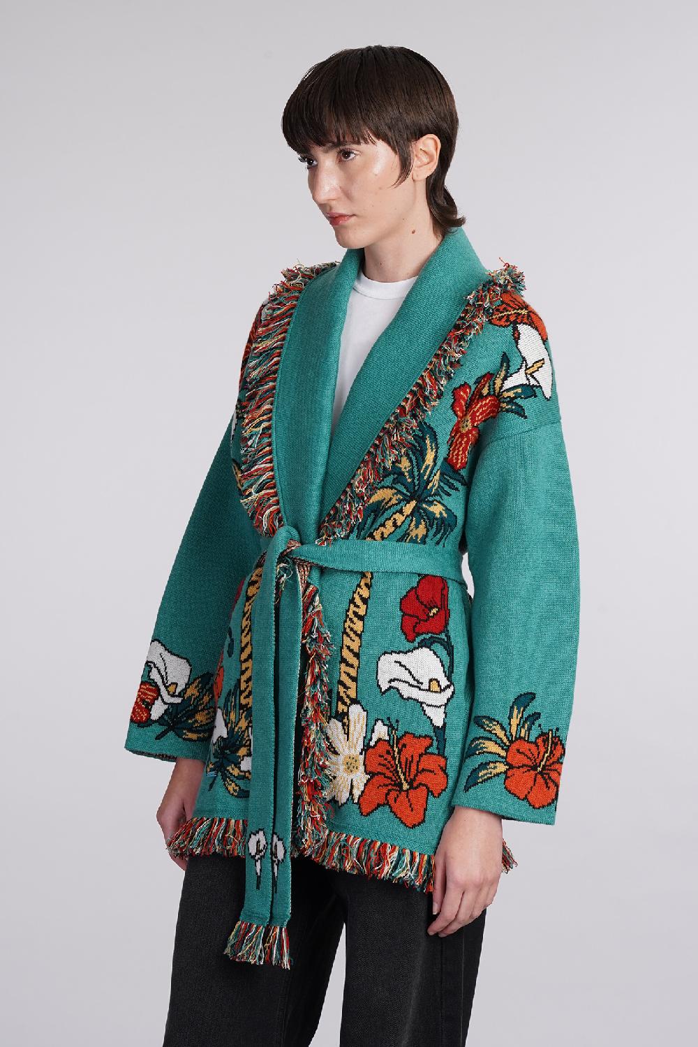 Deliberti Alanui Cardigan in cashmere verde cod. 408022 - Deliberti The Luxury Shopping Promozione