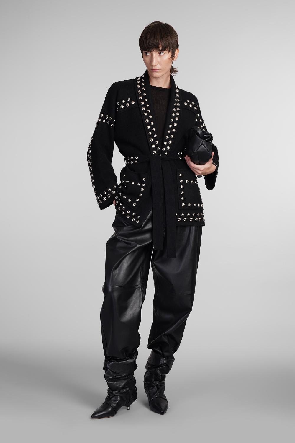Deliberti Alanui Cardigan in lana nera cod. 409056 - Deliberti The Luxury Shopping Pezzi Unici