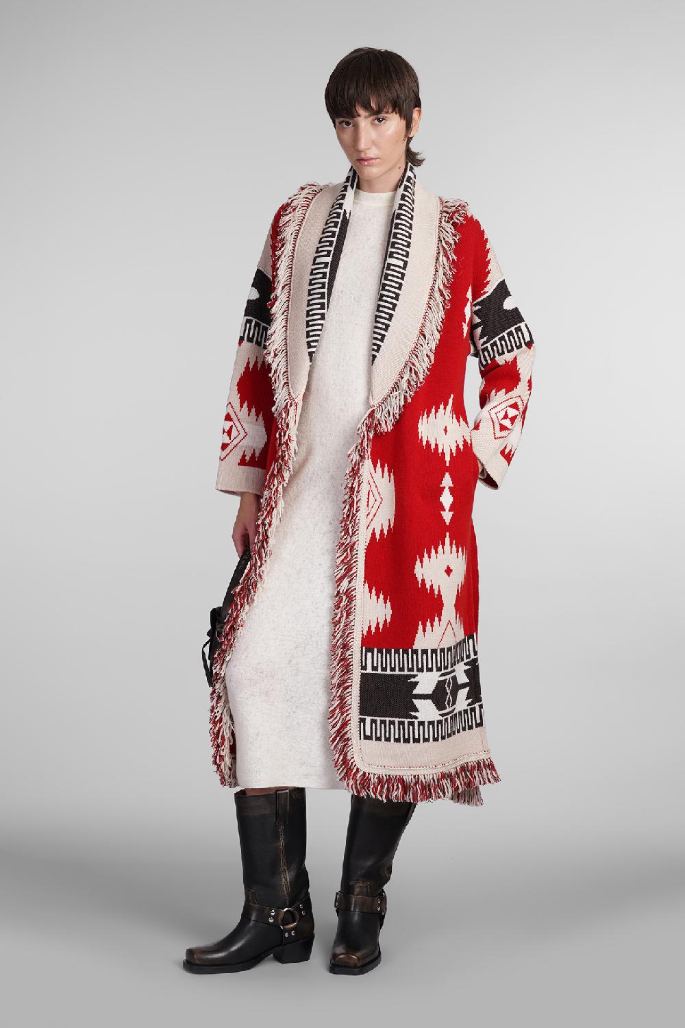 Deliberti Alanui Cappotto in lana rossa cod. 408024 - Deliberti The Luxury Shopping Soddisfazione Garantita