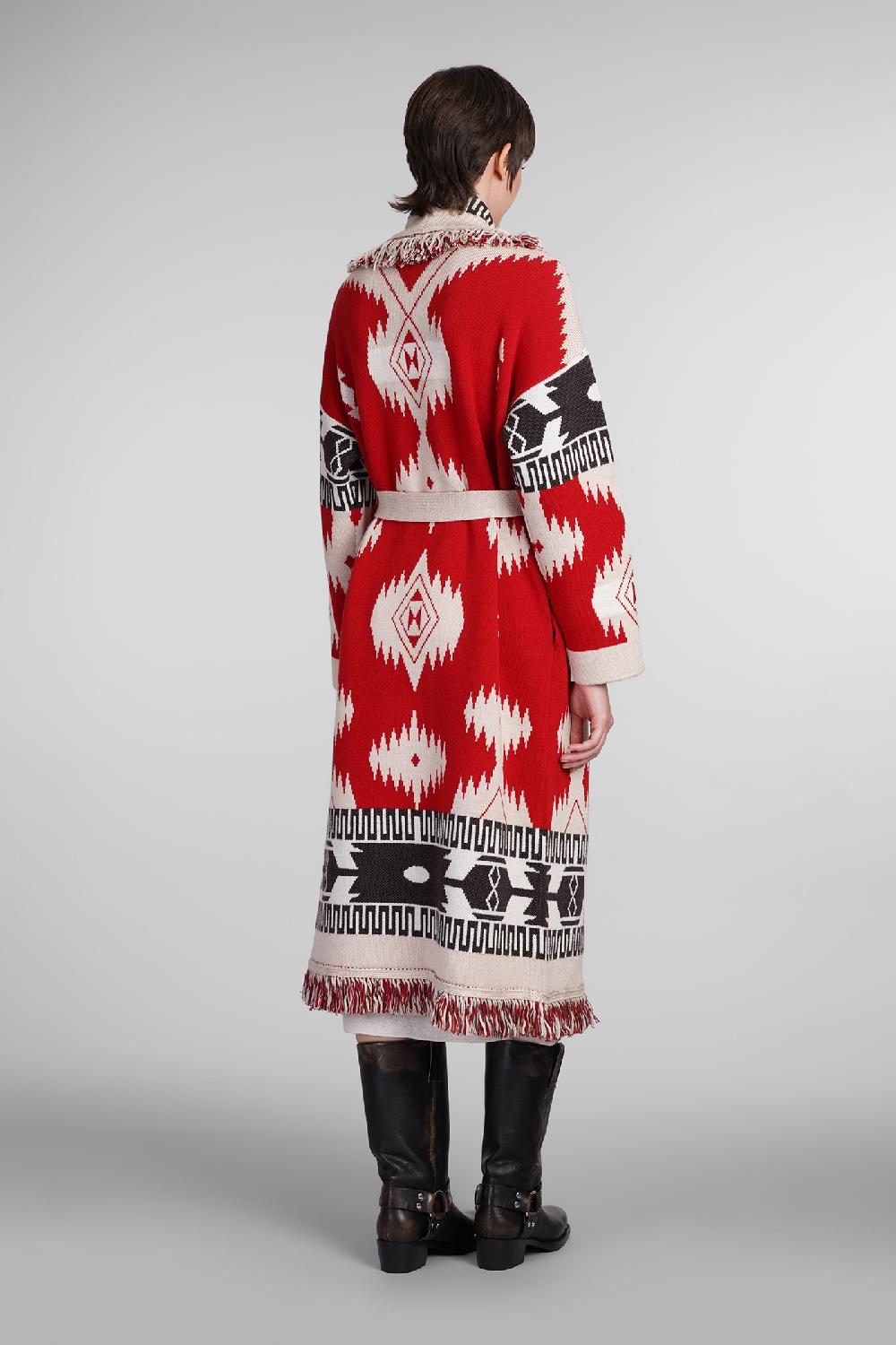 Deliberti Alanui Cappotto in lana rossa cod. 408024 - Deliberti The Luxury Shopping Soddisfazione Garantita