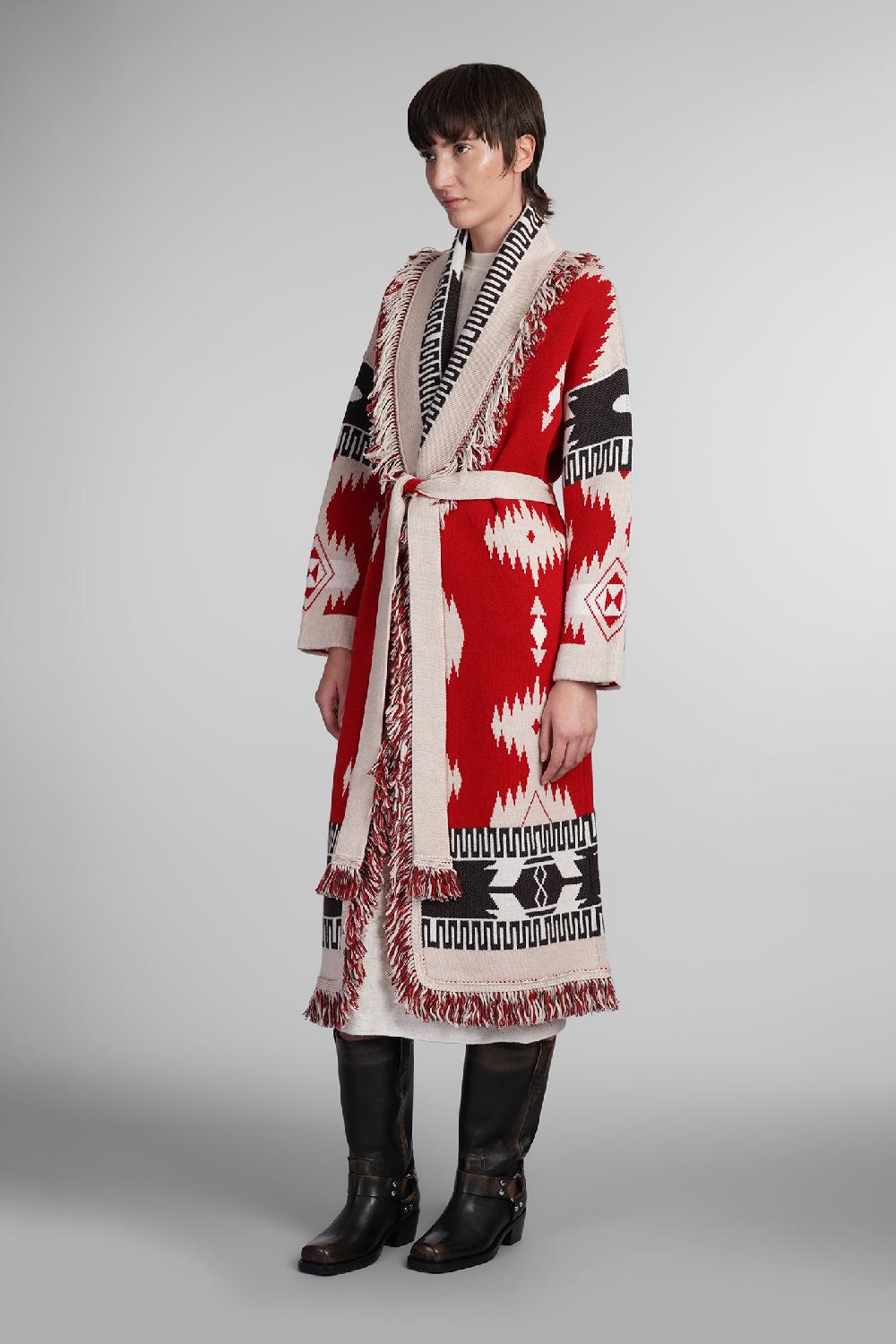 Deliberti Alanui Cappotto in lana rossa cod. 408024 - Deliberti The Luxury Shopping Soddisfazione Garantita
