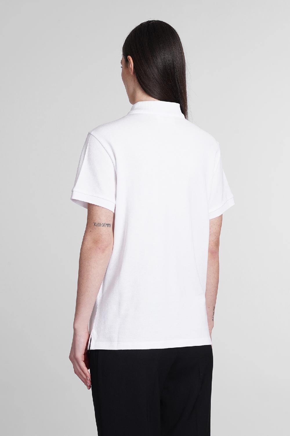 Deliberti Ami Paris Polo in cotone bianco cod. 393422 - Deliberti The Luxury Shopping Negozi Online