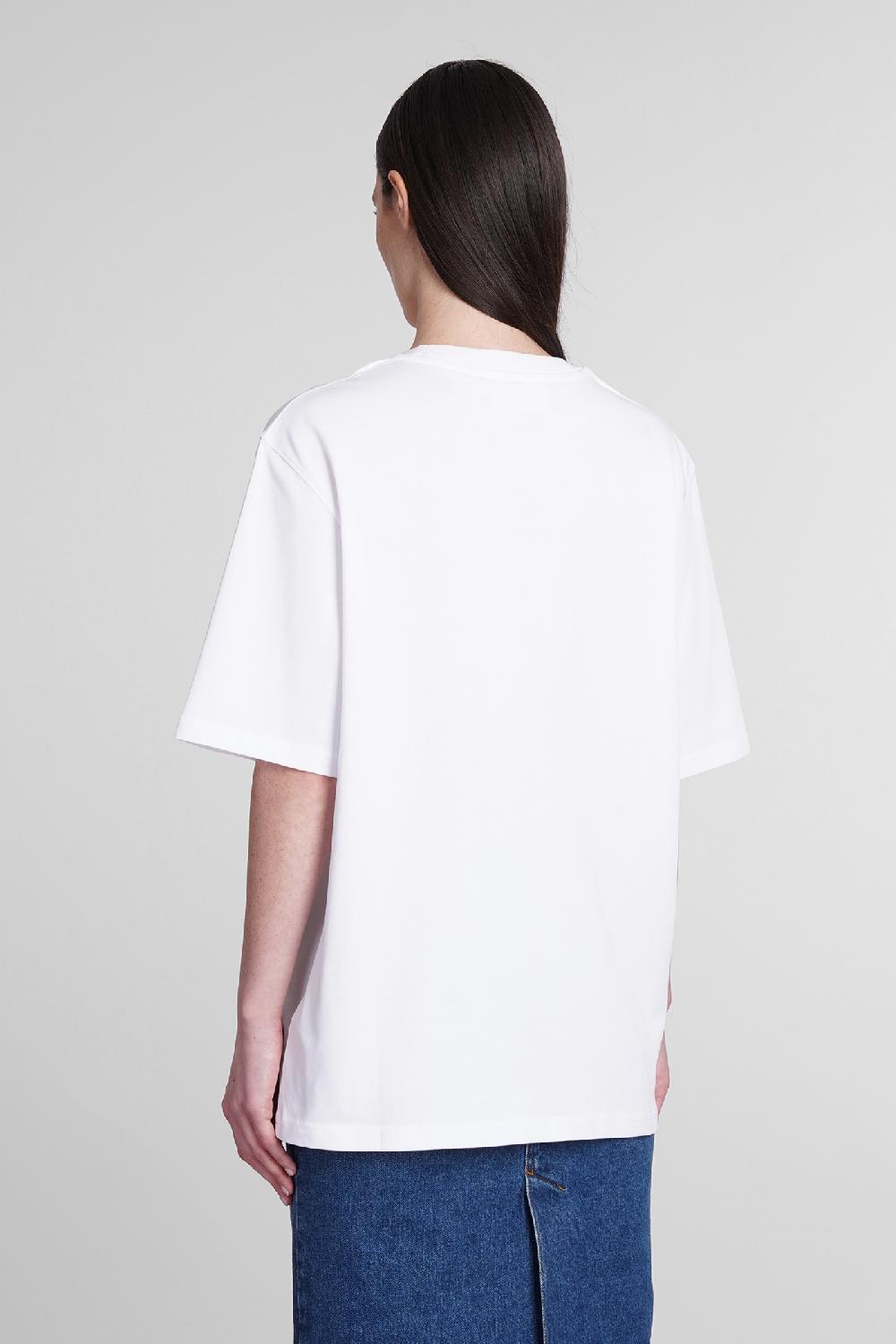 Deliberti Ami Paris T-shirt in cotone bianco cod. 393424 - Deliberti The Luxury Shopping Consegna Veloce