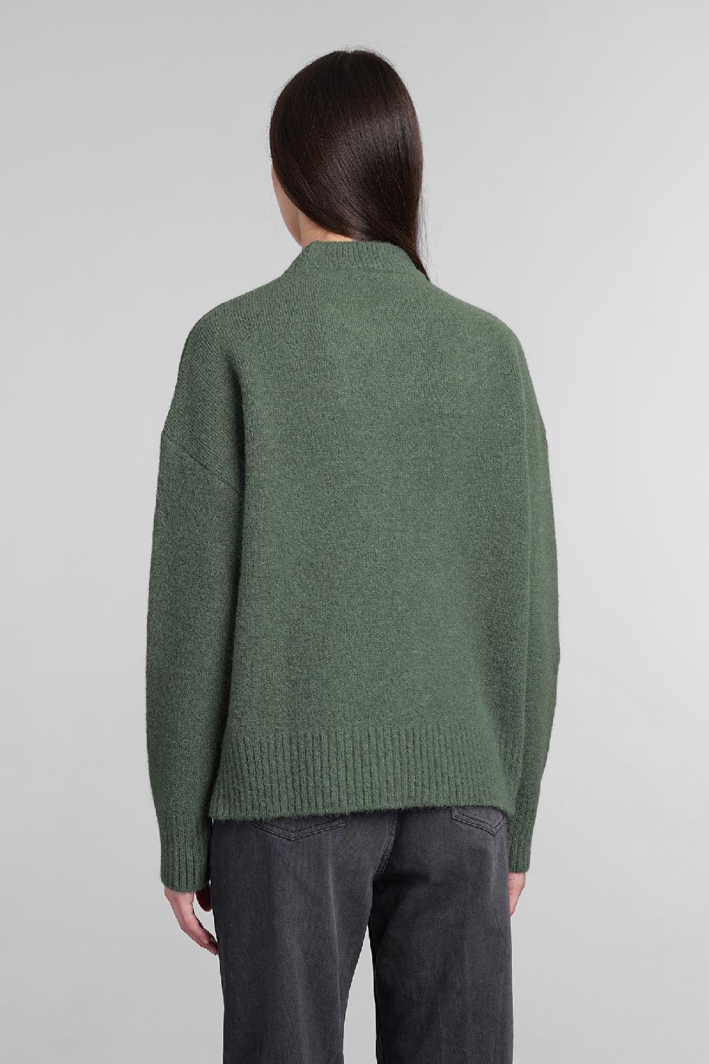 Deliberti Ami Paris Maglia in lana verde cod. 406120 - Deliberti The Luxury Shopping Affare Del Giorno