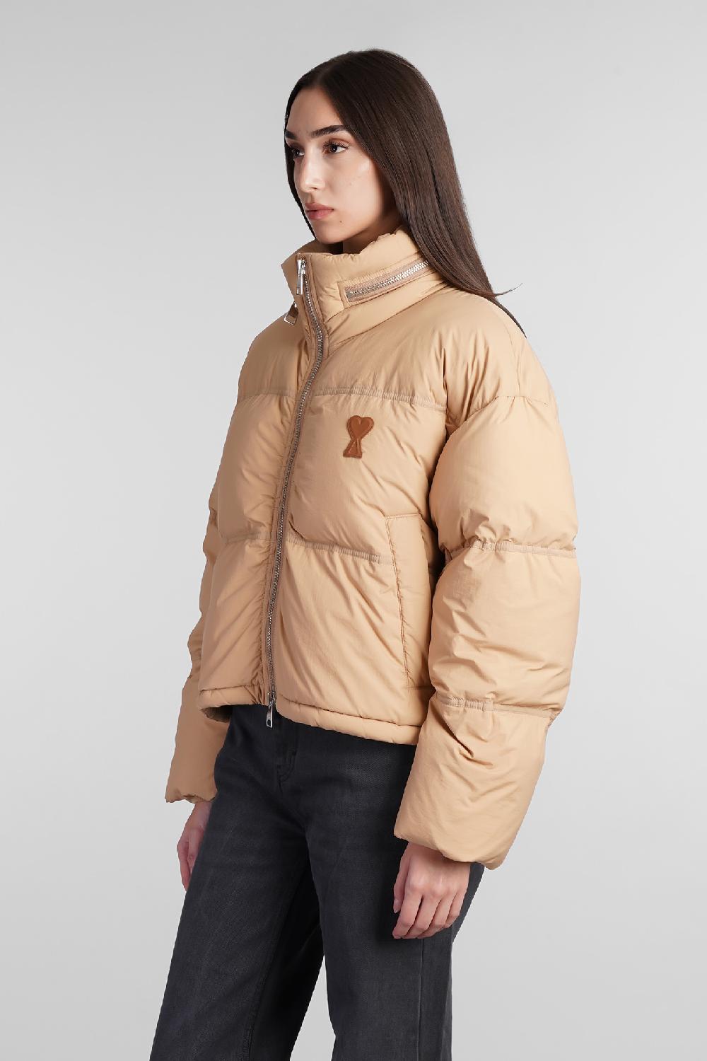 Deliberti Ami Paris Piumino in poliammide beige cod. 409143 - Deliberti The Luxury Shopping Convenienza