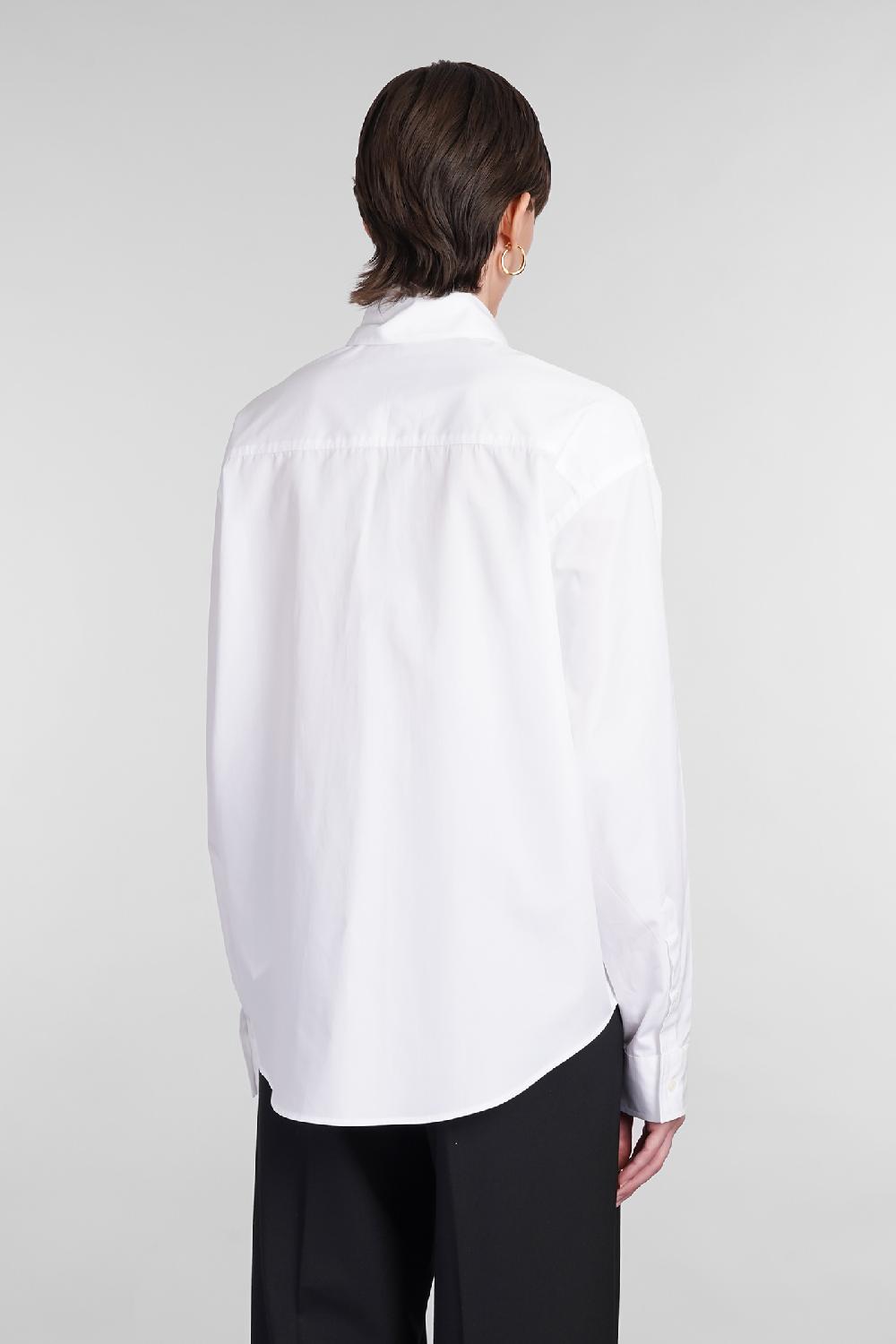 Deliberti Ami Paris Camicia in cotone bianco cod. 402084 - Deliberti The Luxury Shopping I Più Venduti