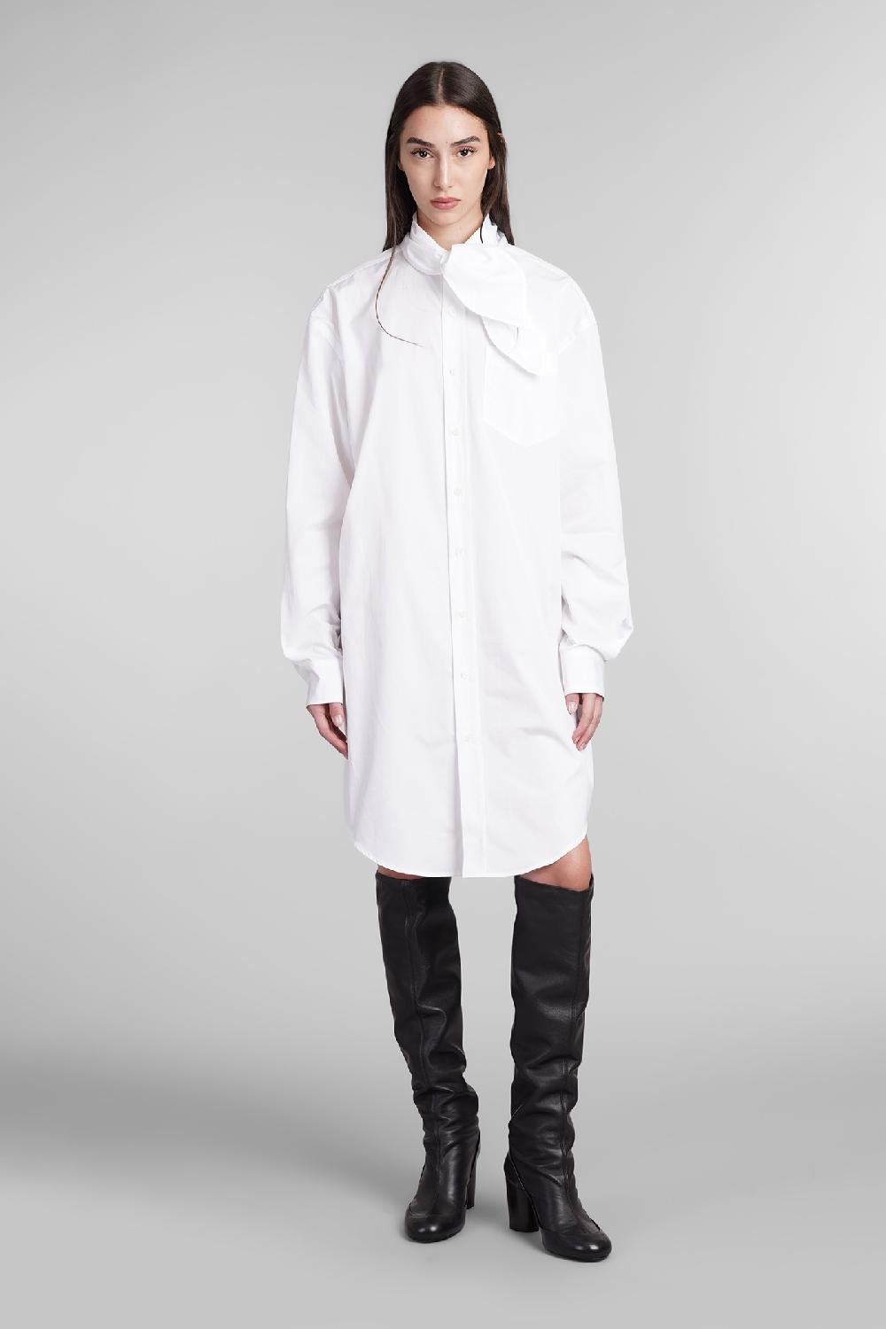 Deliberti Ami Paris Abito in cotone bianco cod. 403272 - Deliberti The Luxury Shopping