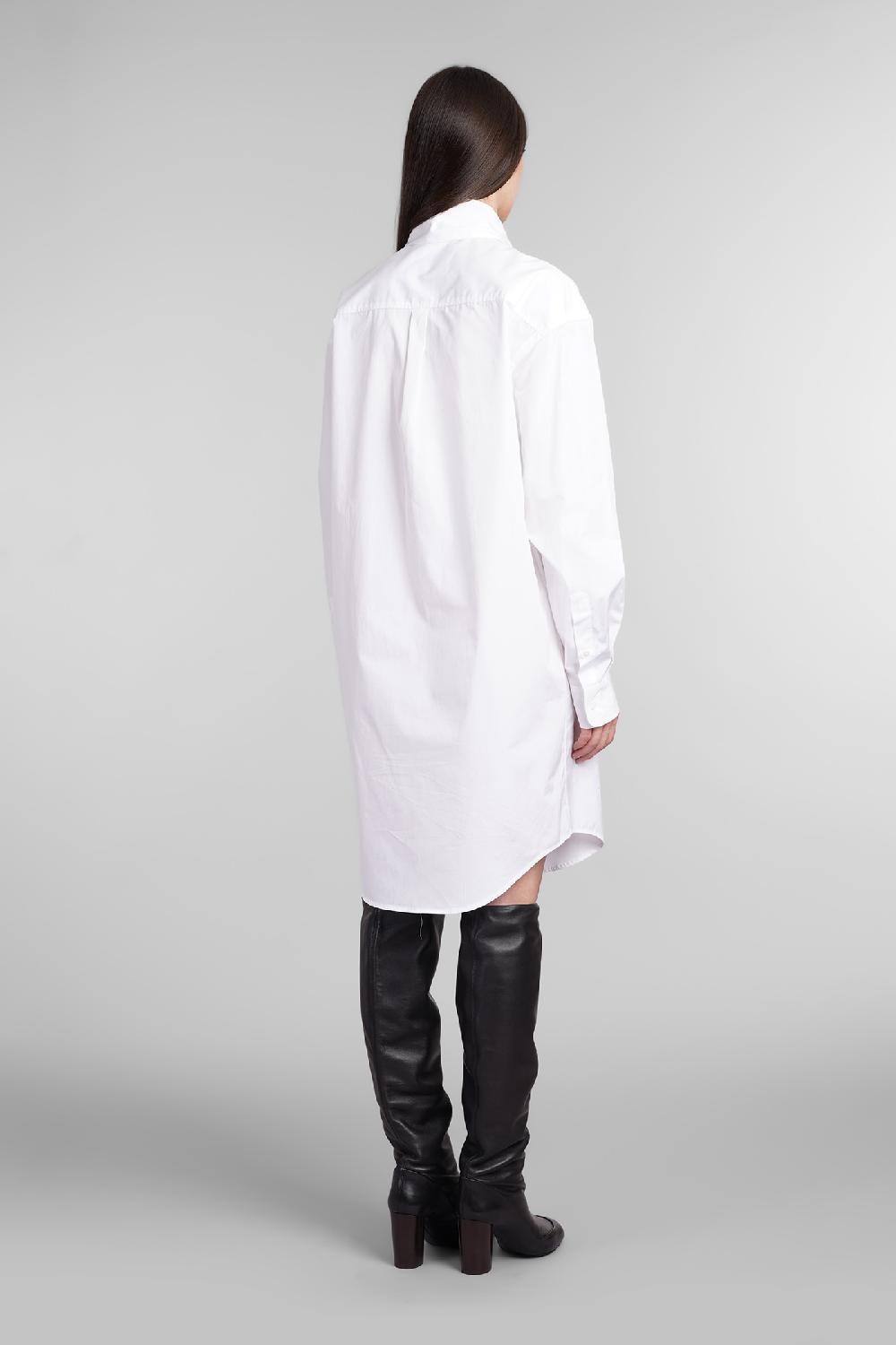 Deliberti Ami Paris Abito in cotone bianco cod. 403272 - Deliberti The Luxury Shopping Fornitura limitata