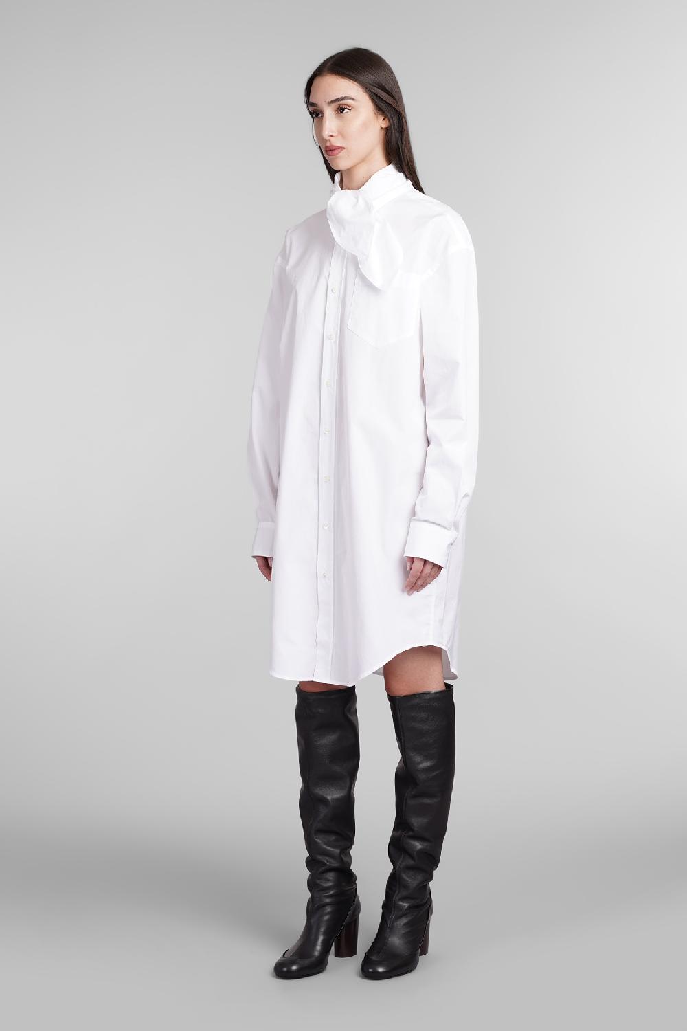 Deliberti Ami Paris Abito in cotone bianco cod. 403272 - Deliberti The Luxury Shopping Fornitura limitata