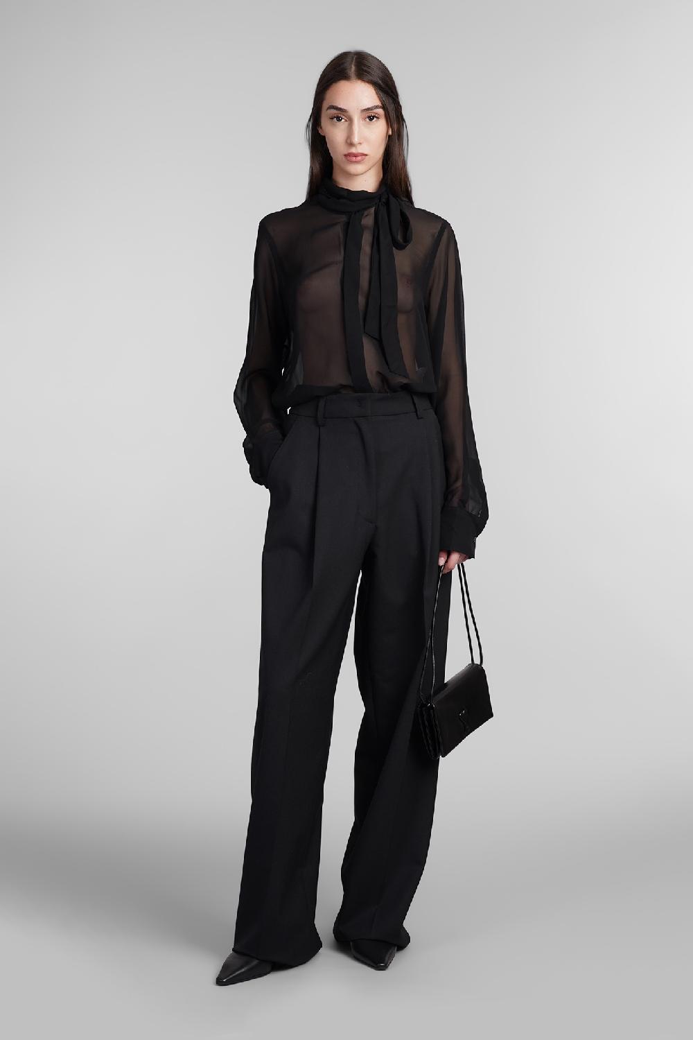 Deliberti Ami Paris Camicia in seta nera cod. 403273 - Deliberti The Luxury Shopping Negozio