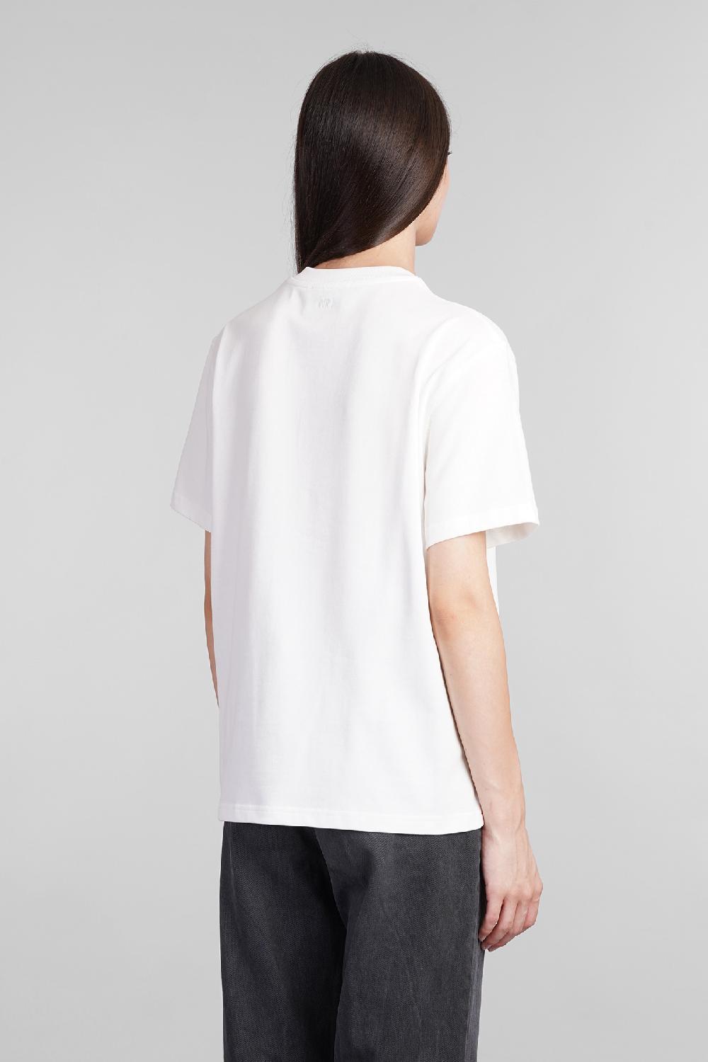 Deliberti Ami Paris T-shirt in cotone bianco cod. 403274 - Deliberti The Luxury Shopping In Saldo