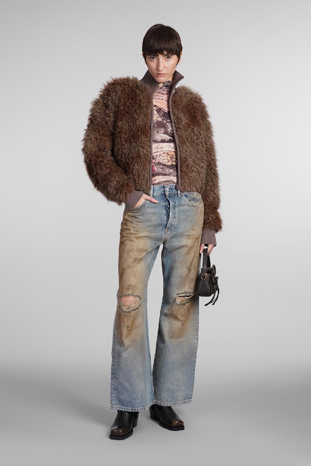 Deliberti Acne Studios Giacca casual in acrilico marrone cod. 406602 - Deliberti The Luxury Shopping Moda