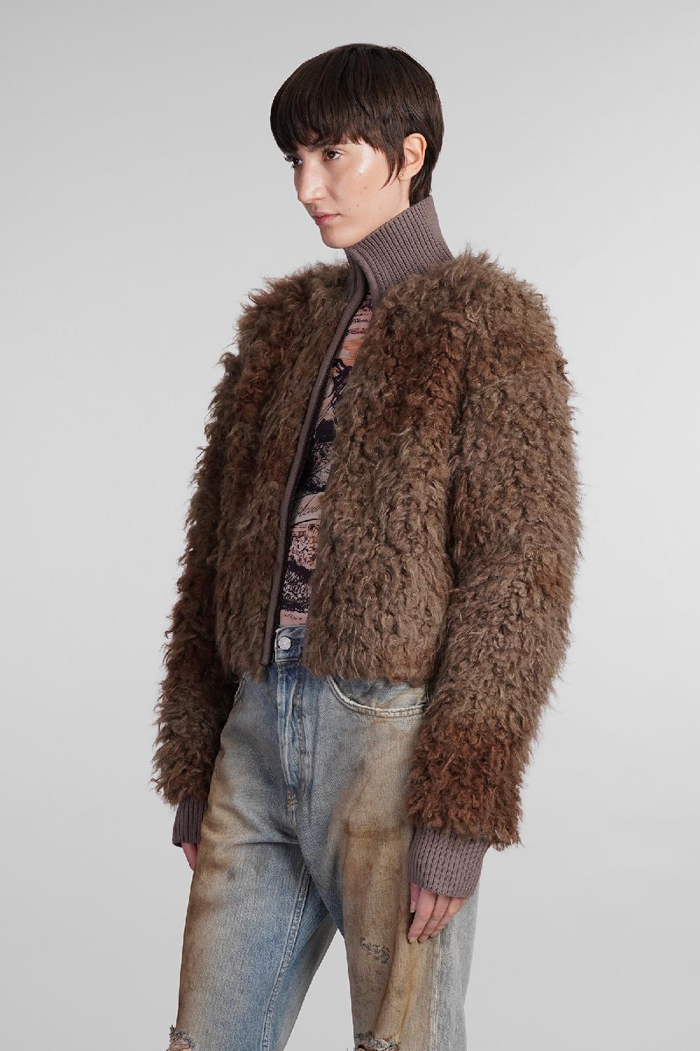 Deliberti Acne Studios Giacca casual in acrilico marrone cod. 406602 - Deliberti The Luxury Shopping Moda