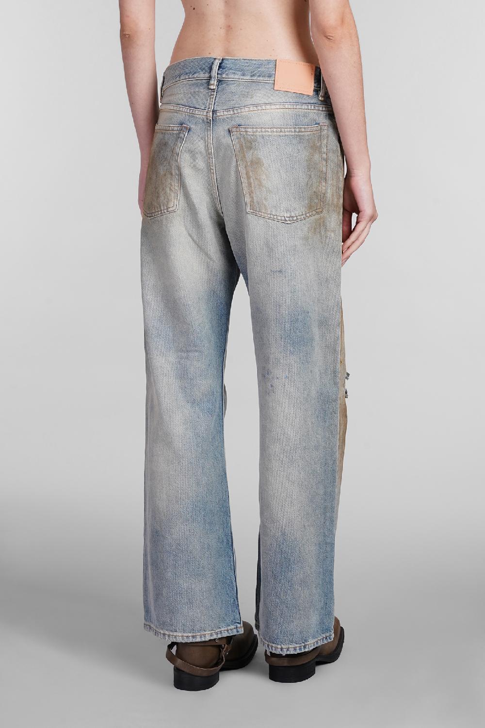 Deliberti Acne Studios Jeans in cotone celeste cod. 402626 - Deliberti The Luxury Shopping Spedizione Gratuita
