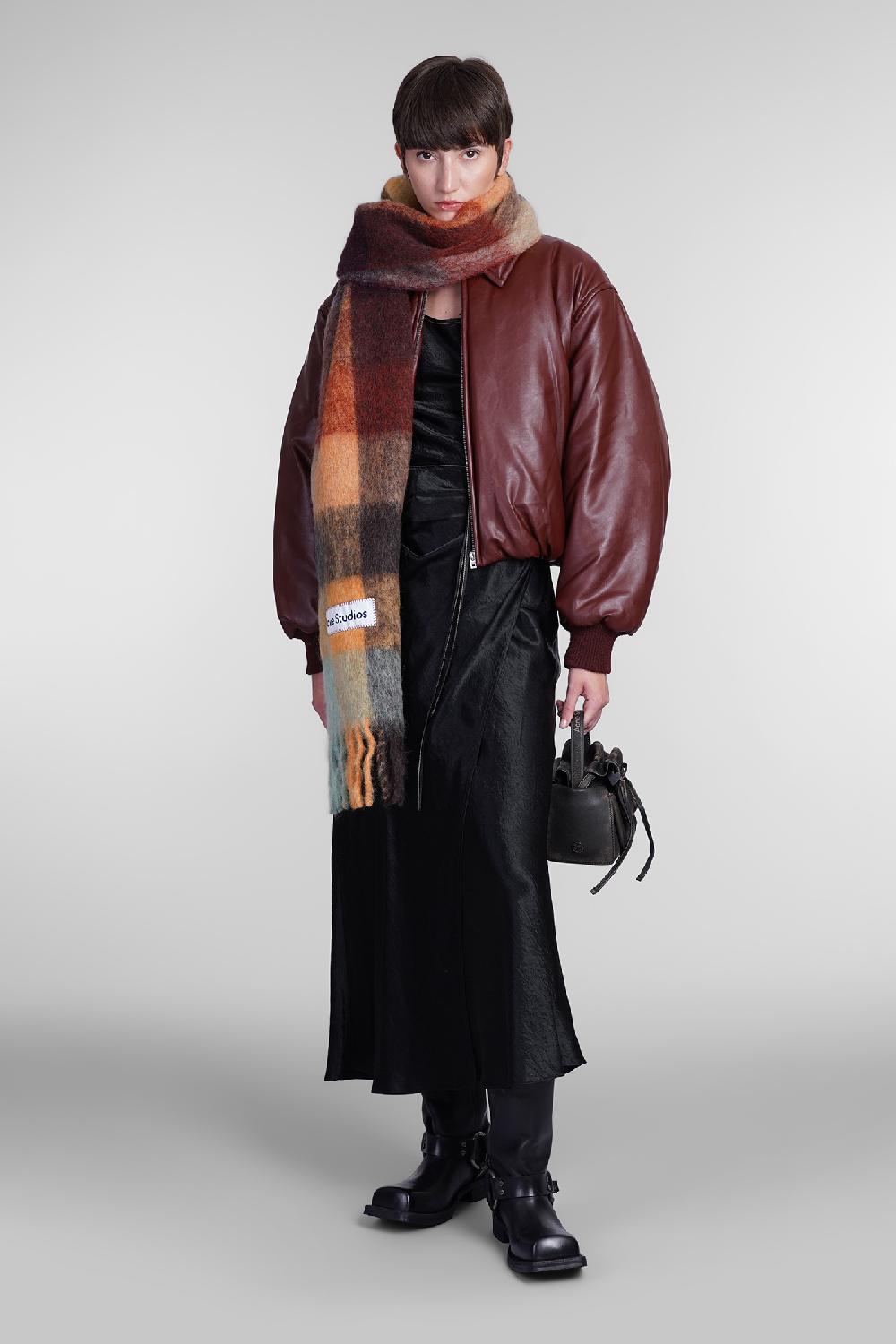 Deliberti Acne Studios Bomber in poliestere bordeaux cod. 405708 - Deliberti The Luxury Shopping Soddisfazione Garantita