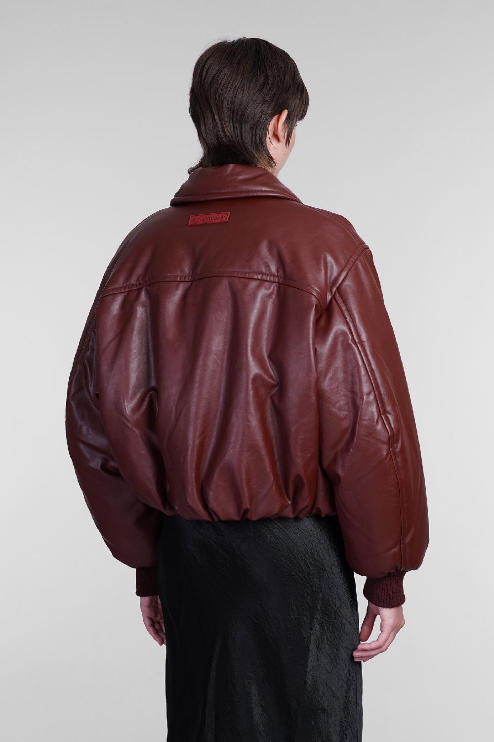 Deliberti Acne Studios Bomber in poliestere bordeaux cod. 405708 - Deliberti The Luxury Shopping Soddisfazione Garantita