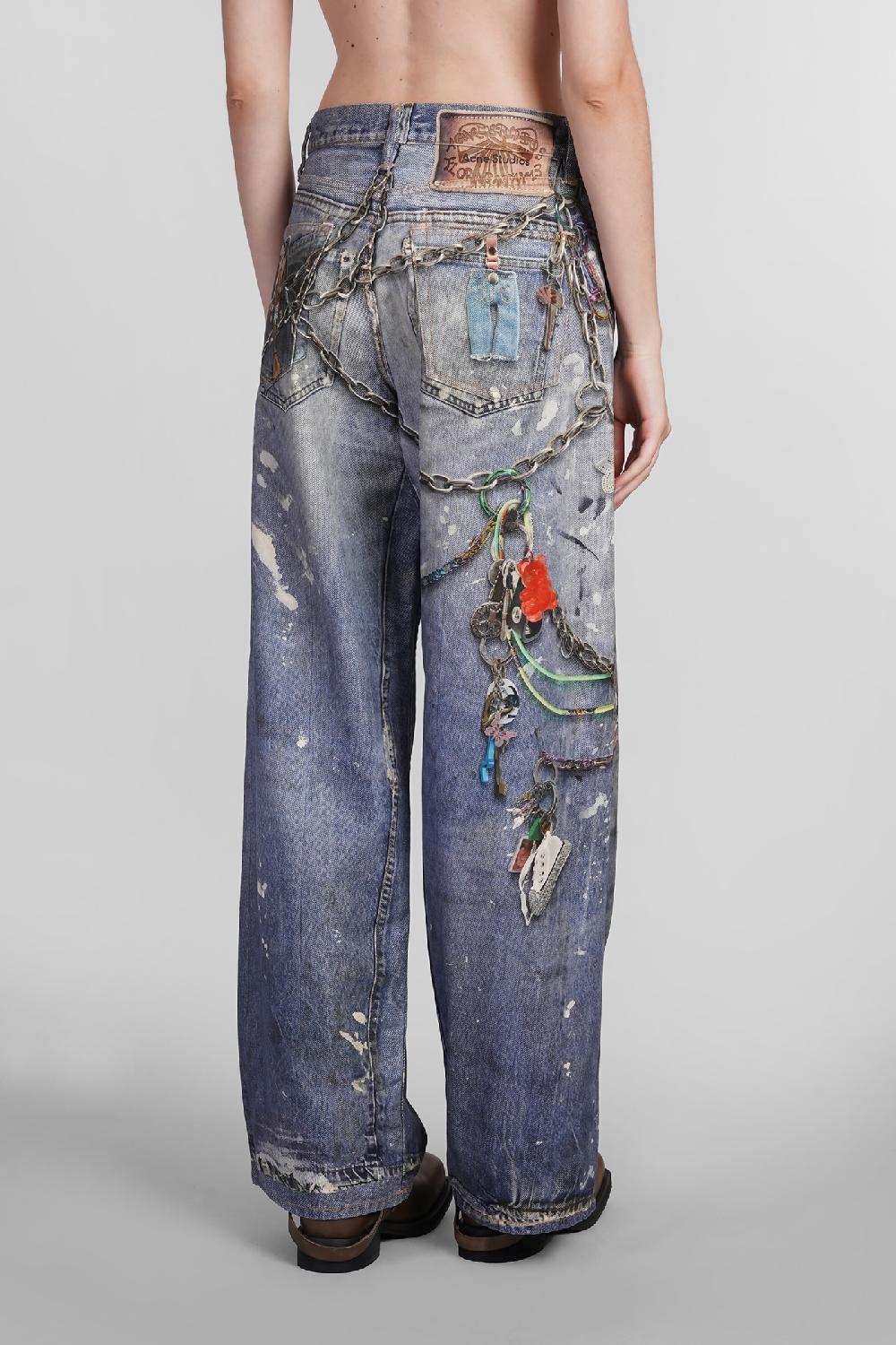 Deliberti Acne Studios Jeans in cotone blu cod. 402976 - Deliberti The Luxury Shopping Negozi Online