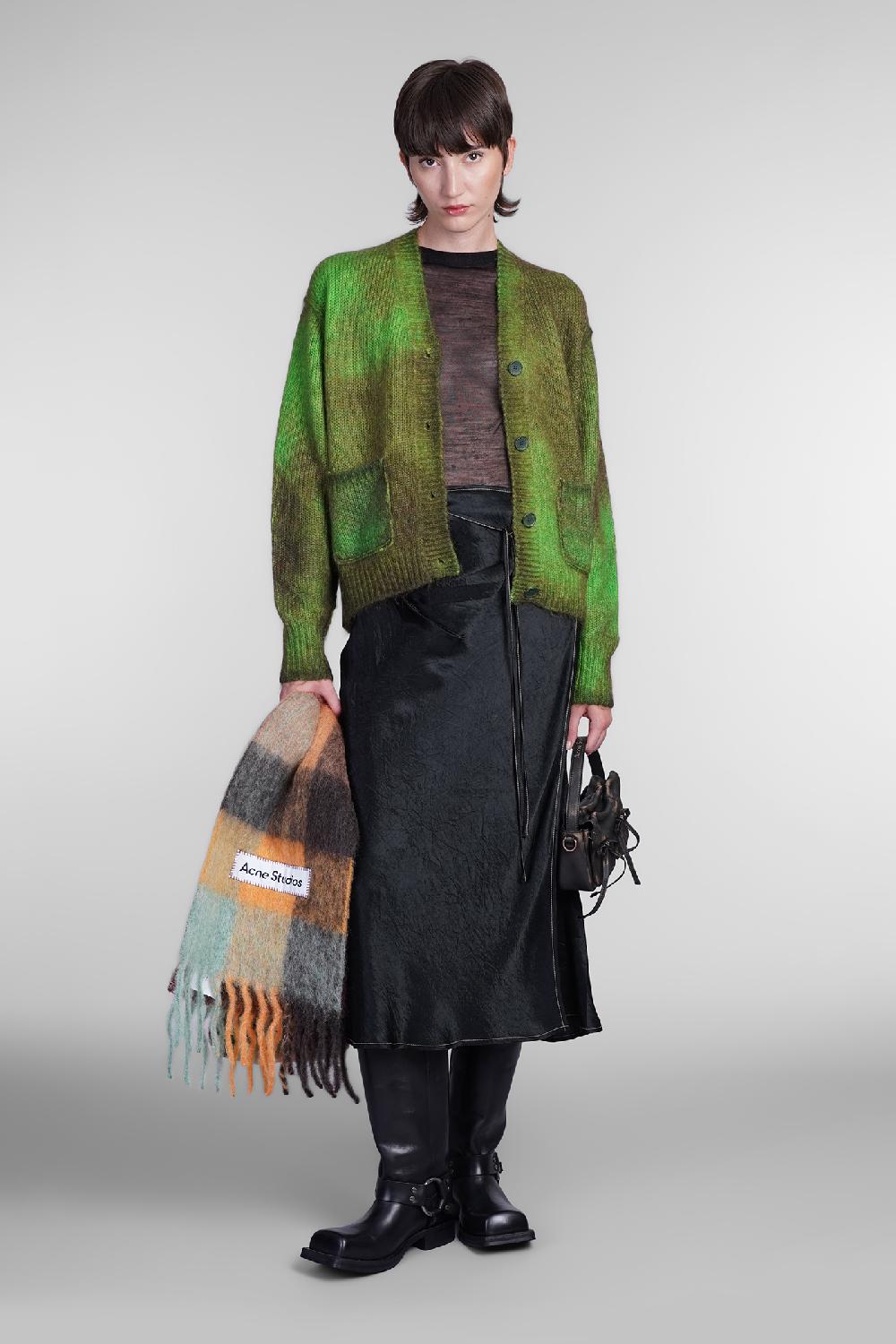 Deliberti Acne Studios Cardigan in lana verde cod. 405706 - Deliberti The Luxury Shopping Promozione Limitata
