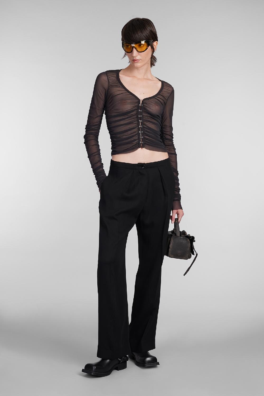 Deliberti Acne Studios Pantalone in lana nera cod. 403410 - Deliberti The Luxury Shopping Fino Al -60%