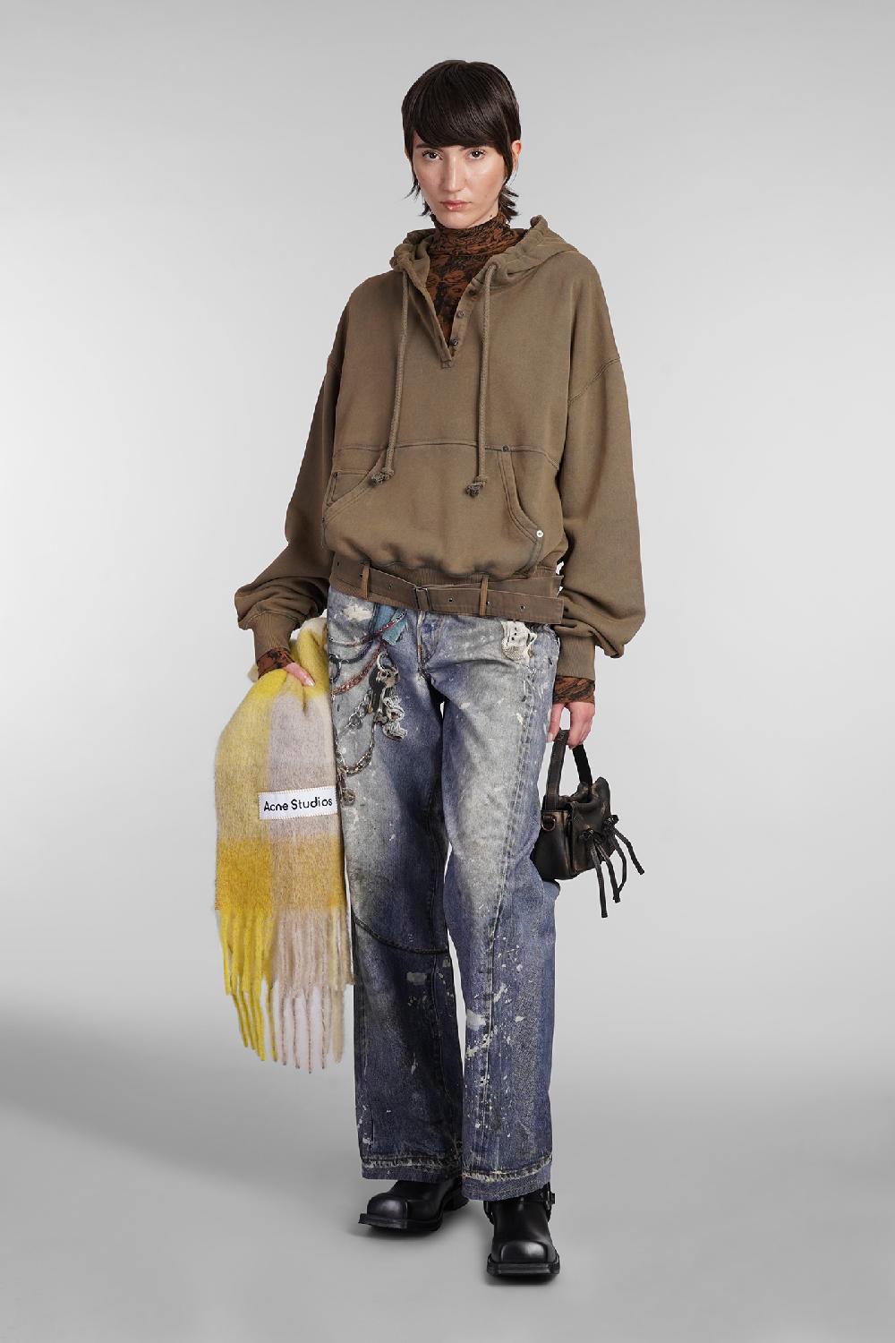 Deliberti Acne Studios Felpa in cotone marrone cod. 403406 - Deliberti The Luxury Shopping Shopping Online