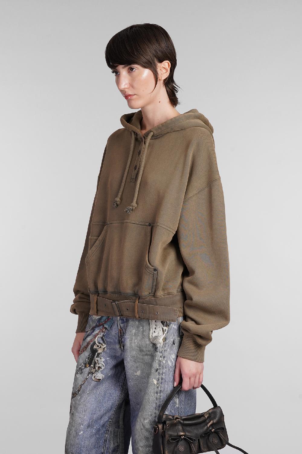 Deliberti Acne Studios Felpa in cotone marrone cod. 403406 - Deliberti The Luxury Shopping Shopping Online