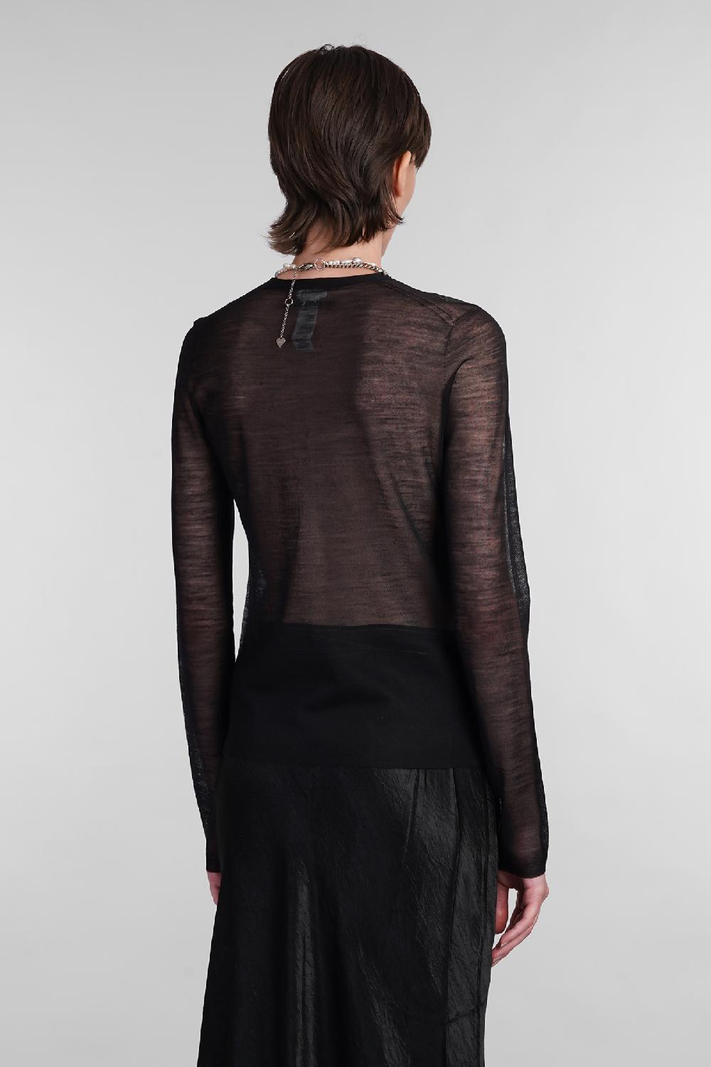 Deliberti Acne Studios Cardigan in lana nera cod. 402627 - Deliberti The Luxury Shopping Convenienza
