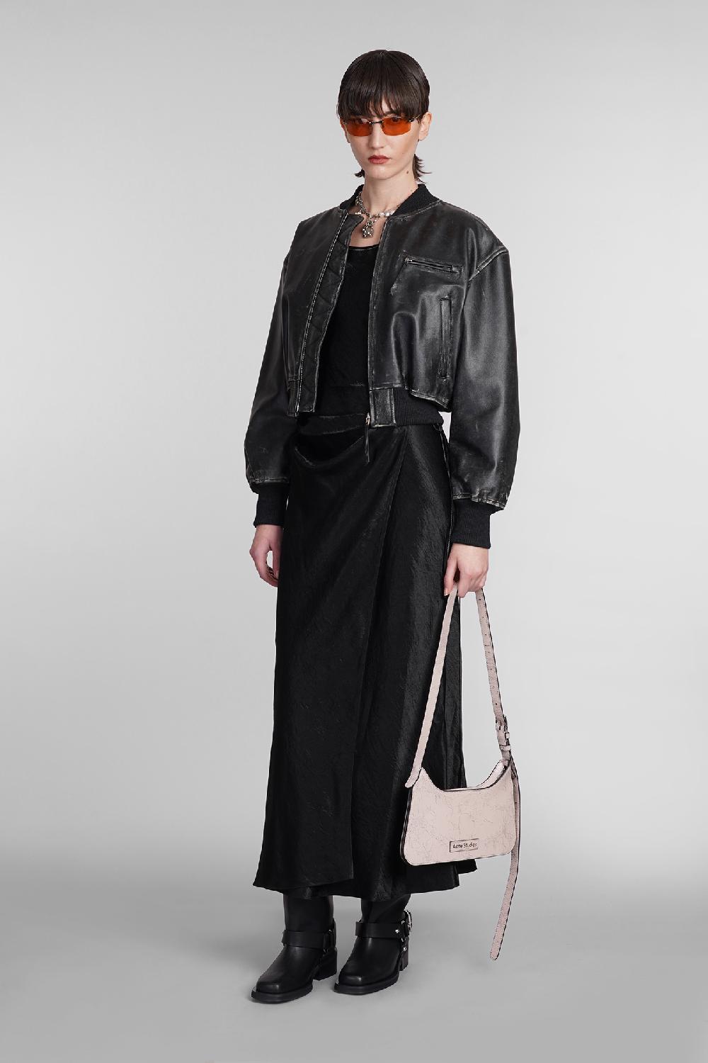 Deliberti Acne Studios Bomber in pelle nera cod. 395327 - Deliberti The Luxury Shopping Novità