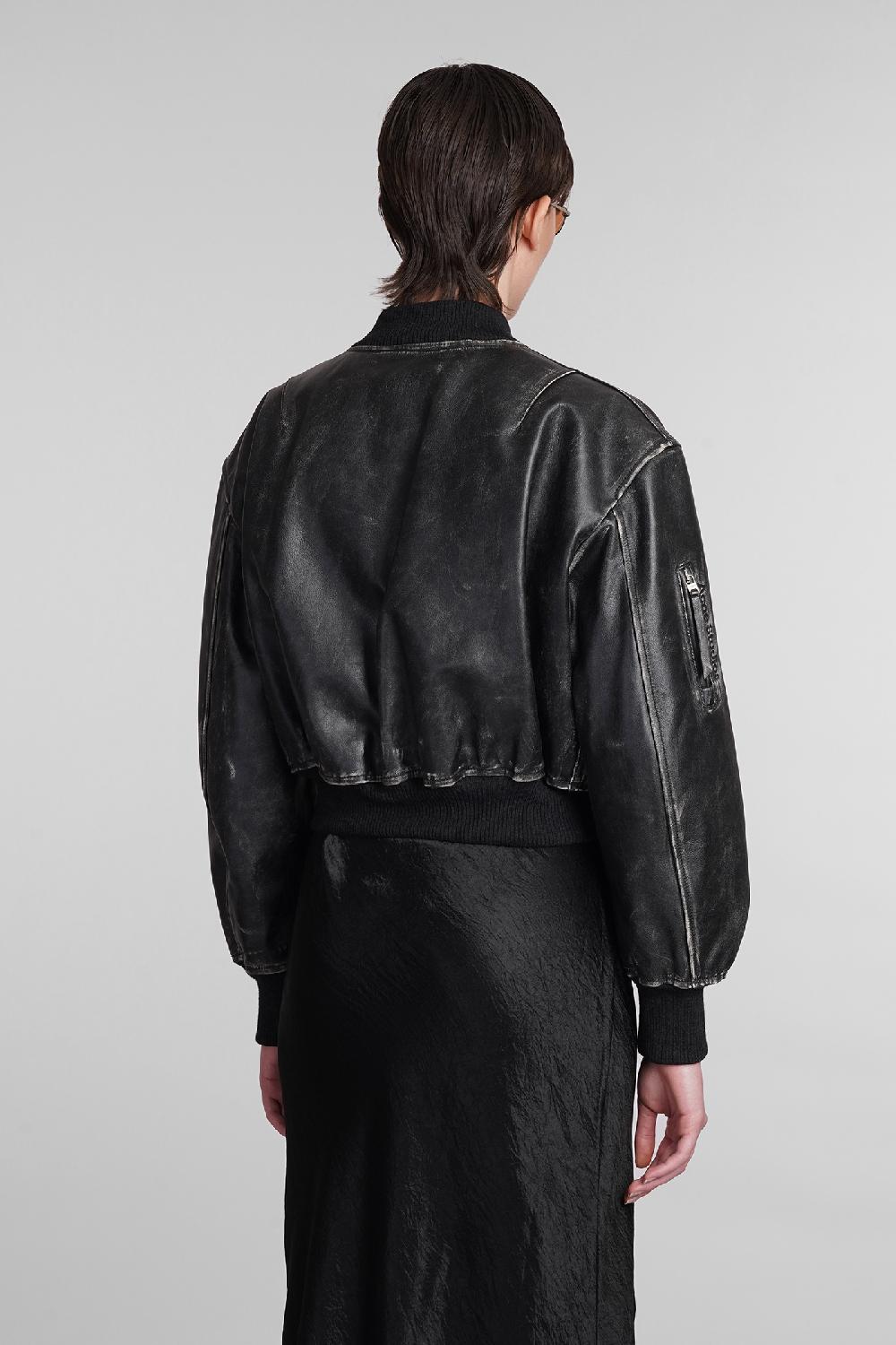 Deliberti Acne Studios Bomber in pelle nera cod. 395327 - Deliberti The Luxury Shopping Novità