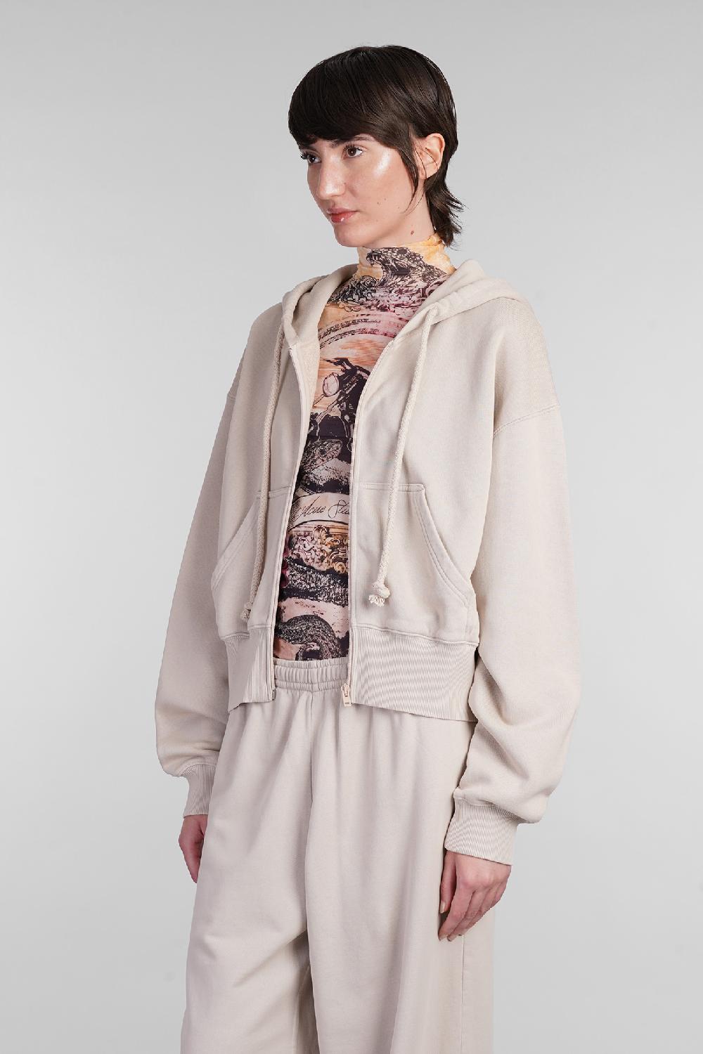 Deliberti Acne Studios Felpa in cotone beige cod. 402974 - Deliberti The Luxury Shopping Presa