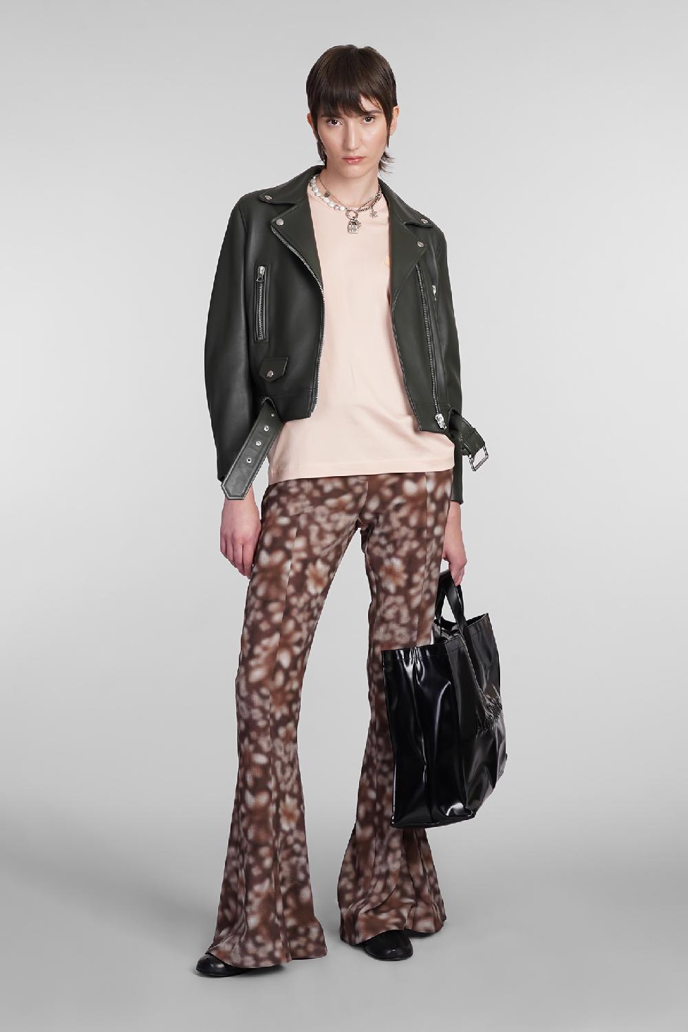 Deliberti Acne Studios Giacca biker mock in pelle verde cod. 344039 - Deliberti The Luxury Shopping Economico