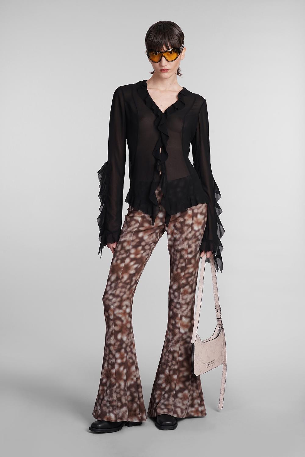 Deliberti Acne Studios Blusa in poliestere nero cod. 393898 - Deliberti The Luxury Shopping Online