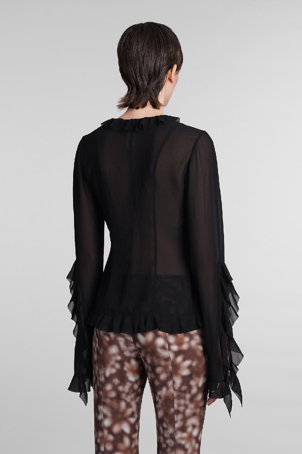 Deliberti Acne Studios Blusa in poliestere nero cod. 393898 - Deliberti The Luxury Shopping Online