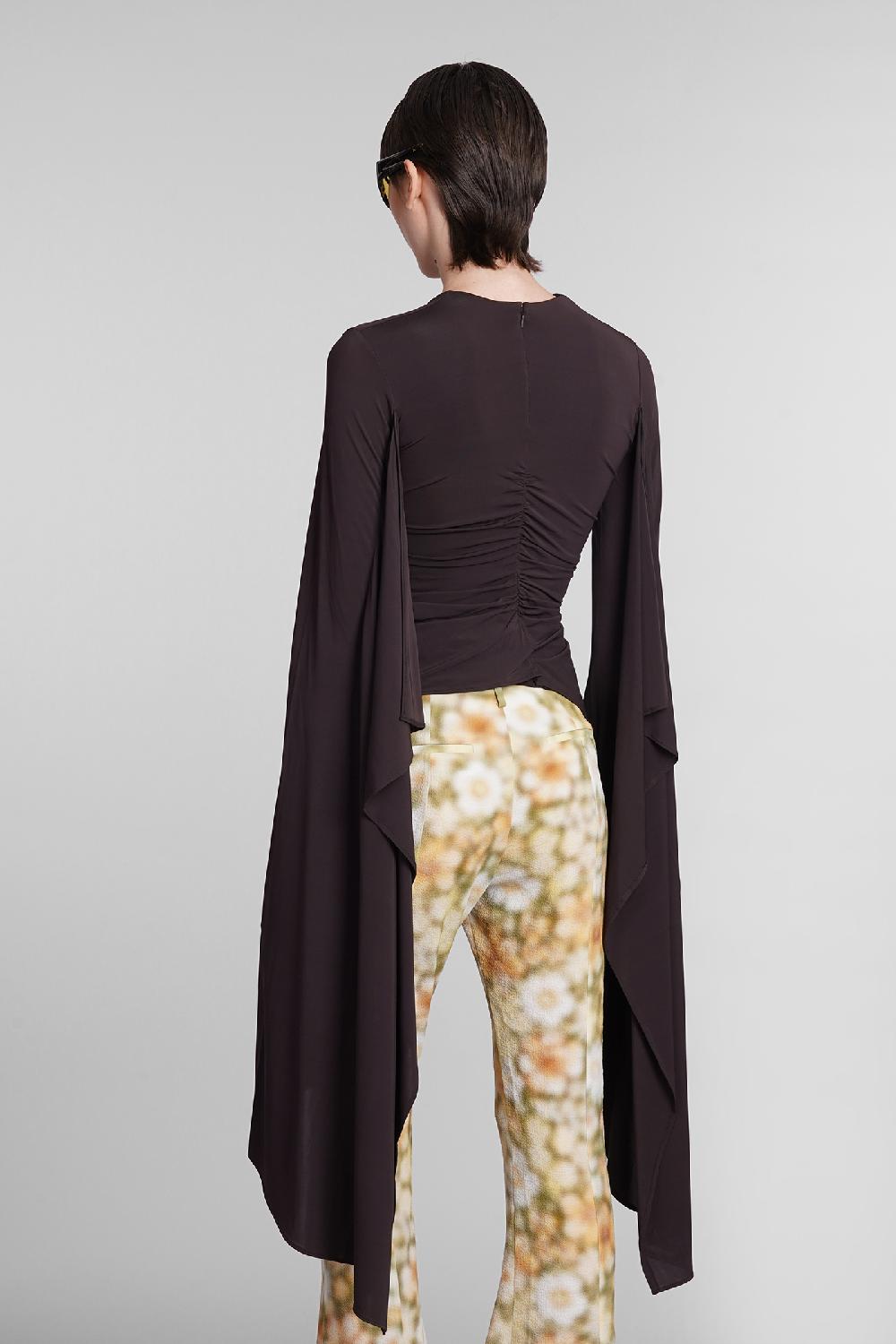 Deliberti Acne Studios Maglia in viscosa marrone cod. 395337 - Deliberti The Luxury Shopping In Vendita