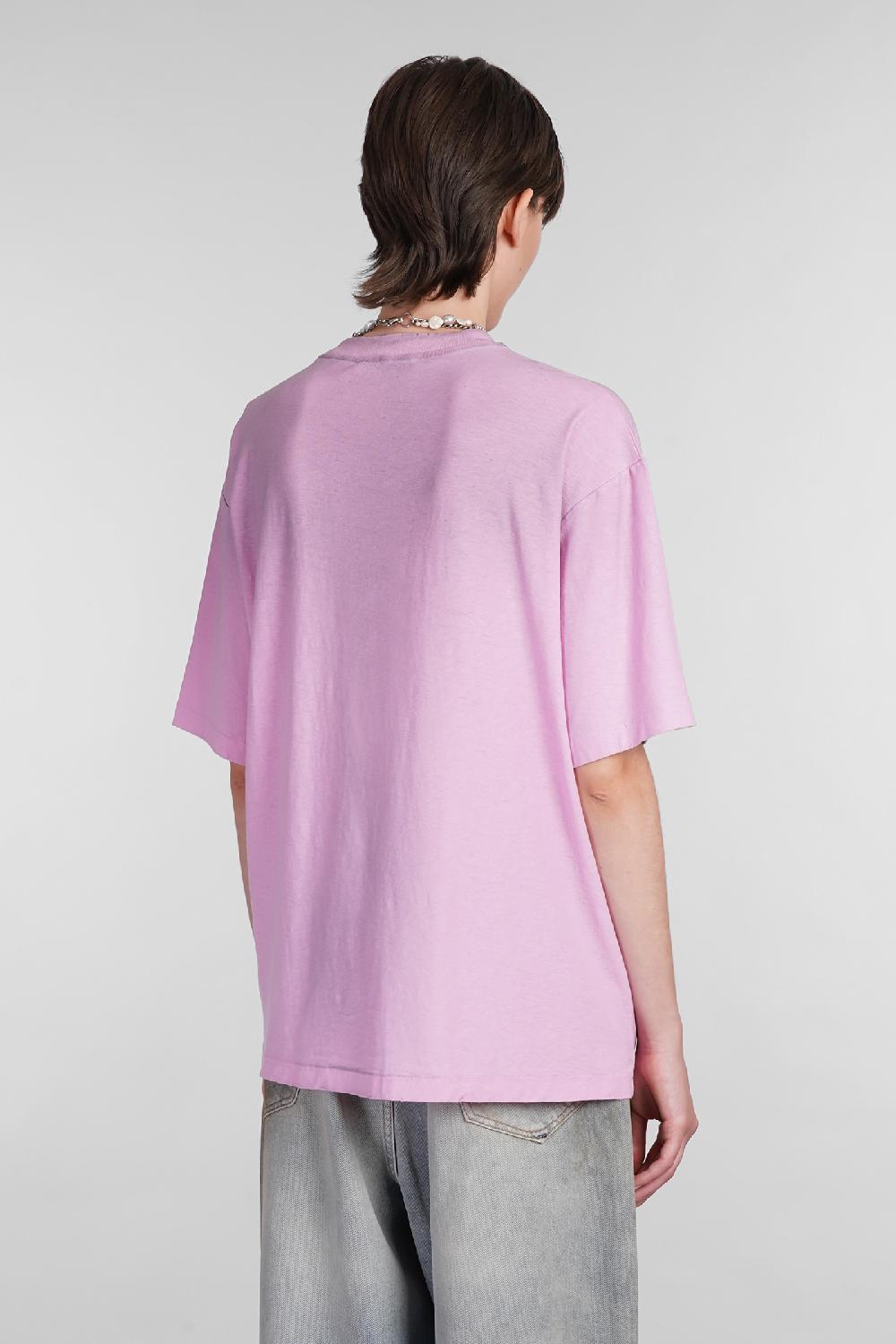 Deliberti Acne Studios T-shirt in cotone rosa cod. 402416 - Deliberti The Luxury Shopping Offerte