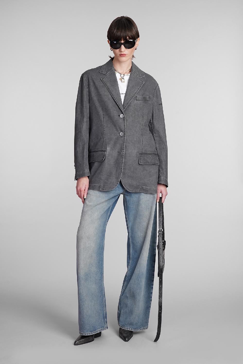 Deliberti Acne Studios Blazer in cotone grigio cod. 393872 - Deliberti The Luxury Shopping Promozione temporanea