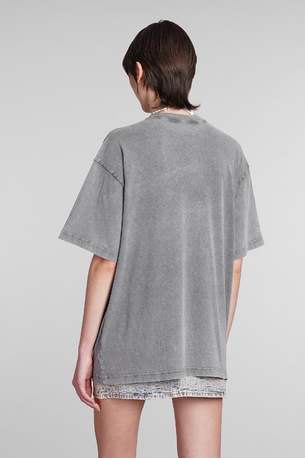 Deliberti Acne Studios T-shirt in cotone grigio cod. 393879 - Deliberti The Luxury Shopping Saldi Di Fabbrica