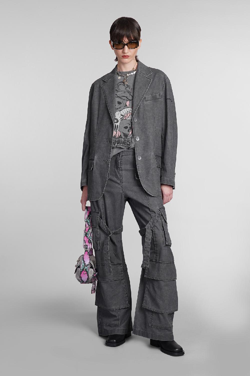 Deliberti Acne Studios Pantalone in cotone grigio cod. 395336 - Deliberti The Luxury Shopping I Più Venduti