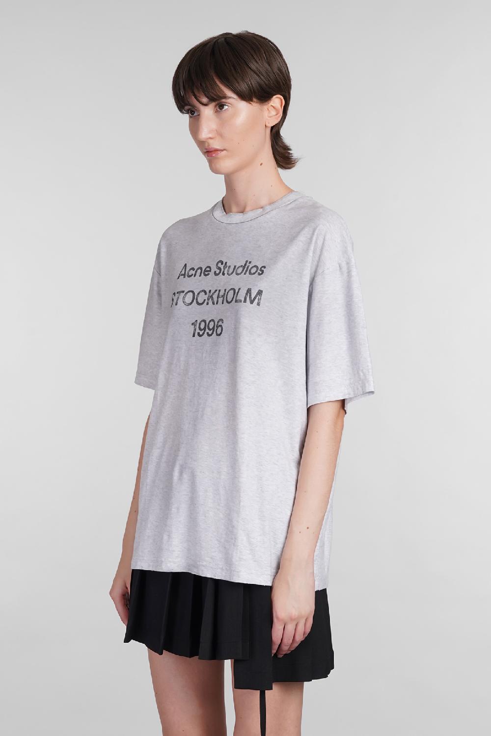 Deliberti Acne Studios T-shirt in cotone grigio cod. 402639 - Deliberti The Luxury Shopping Vendite Flash