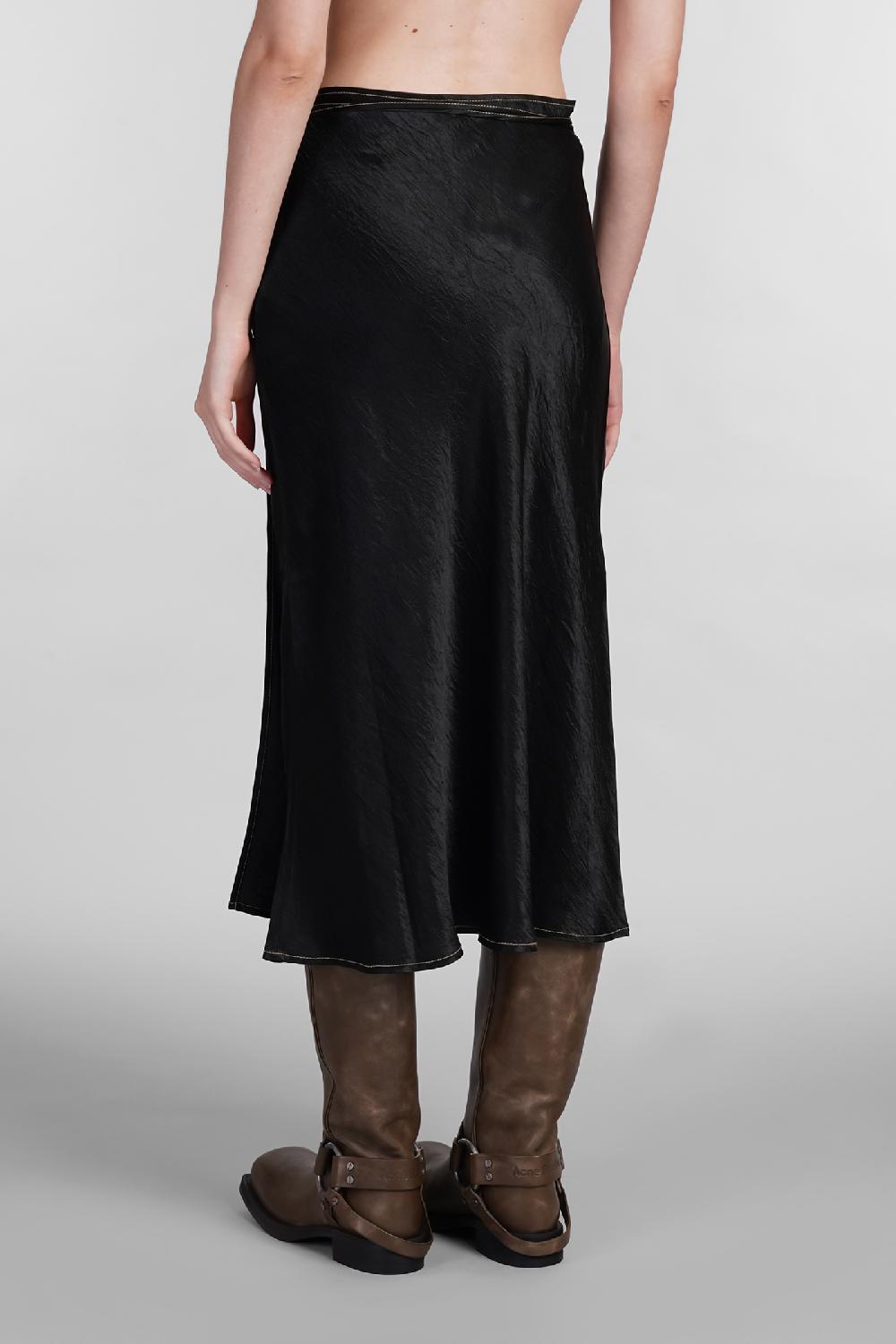 Deliberti Acne Studios Gonna in acetato nero cod. 402630 - Deliberti The Luxury Shopping Nuova