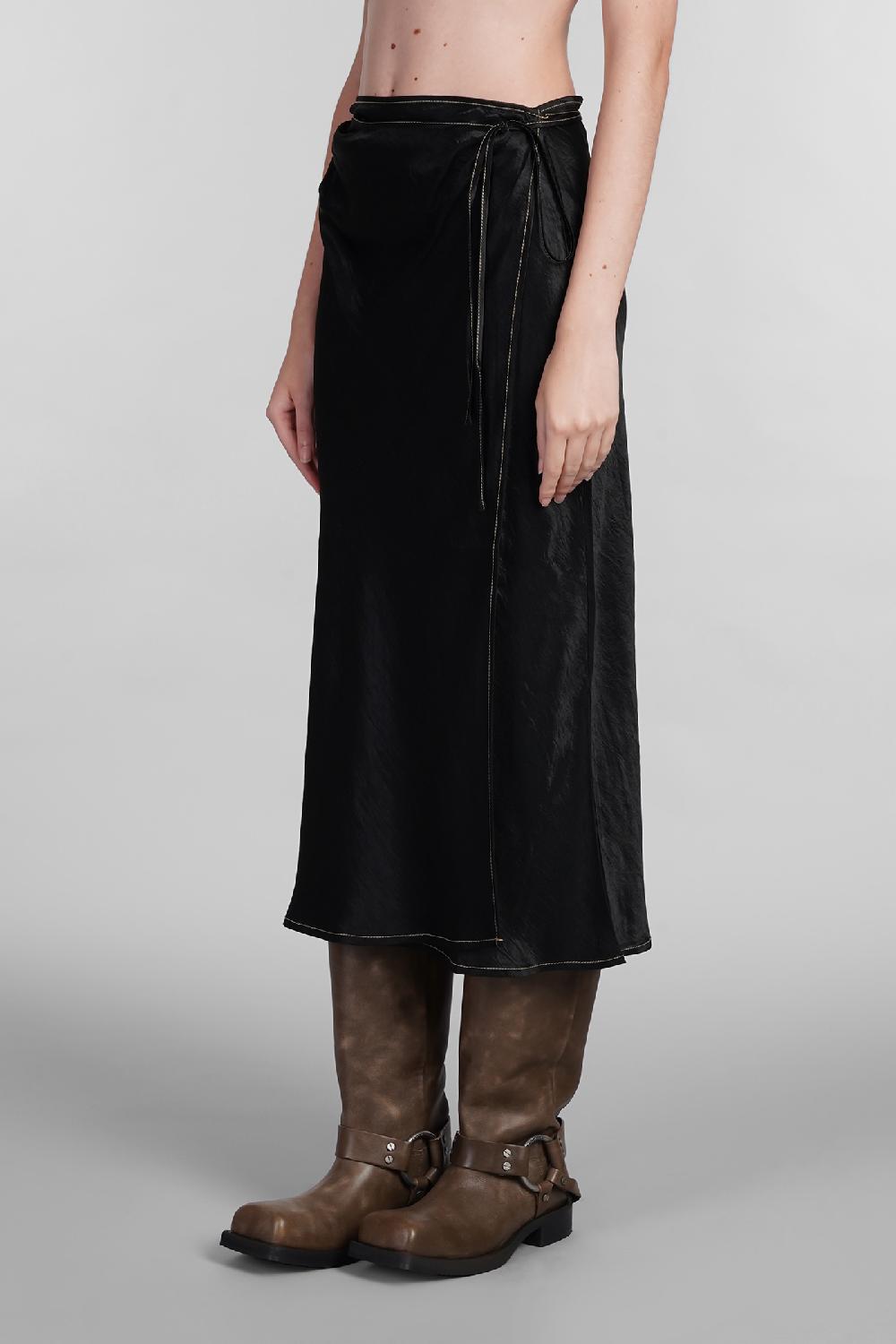 Deliberti Acne Studios Gonna in acetato nero cod. 402630 - Deliberti The Luxury Shopping Nuova