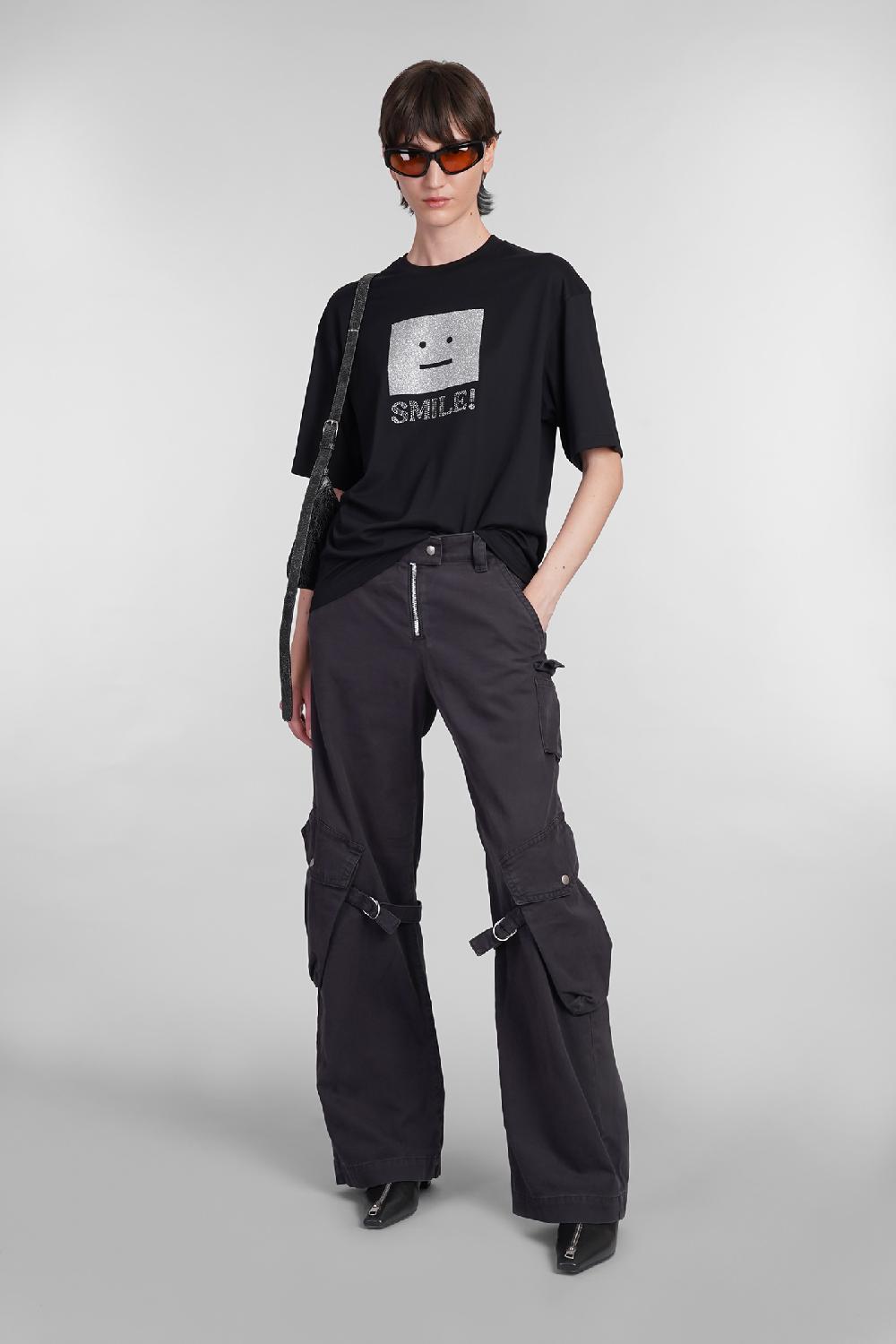 Deliberti Acne Studios T-shirt in cotone nero cod. 402431 - Deliberti The Luxury Shopping Moda
