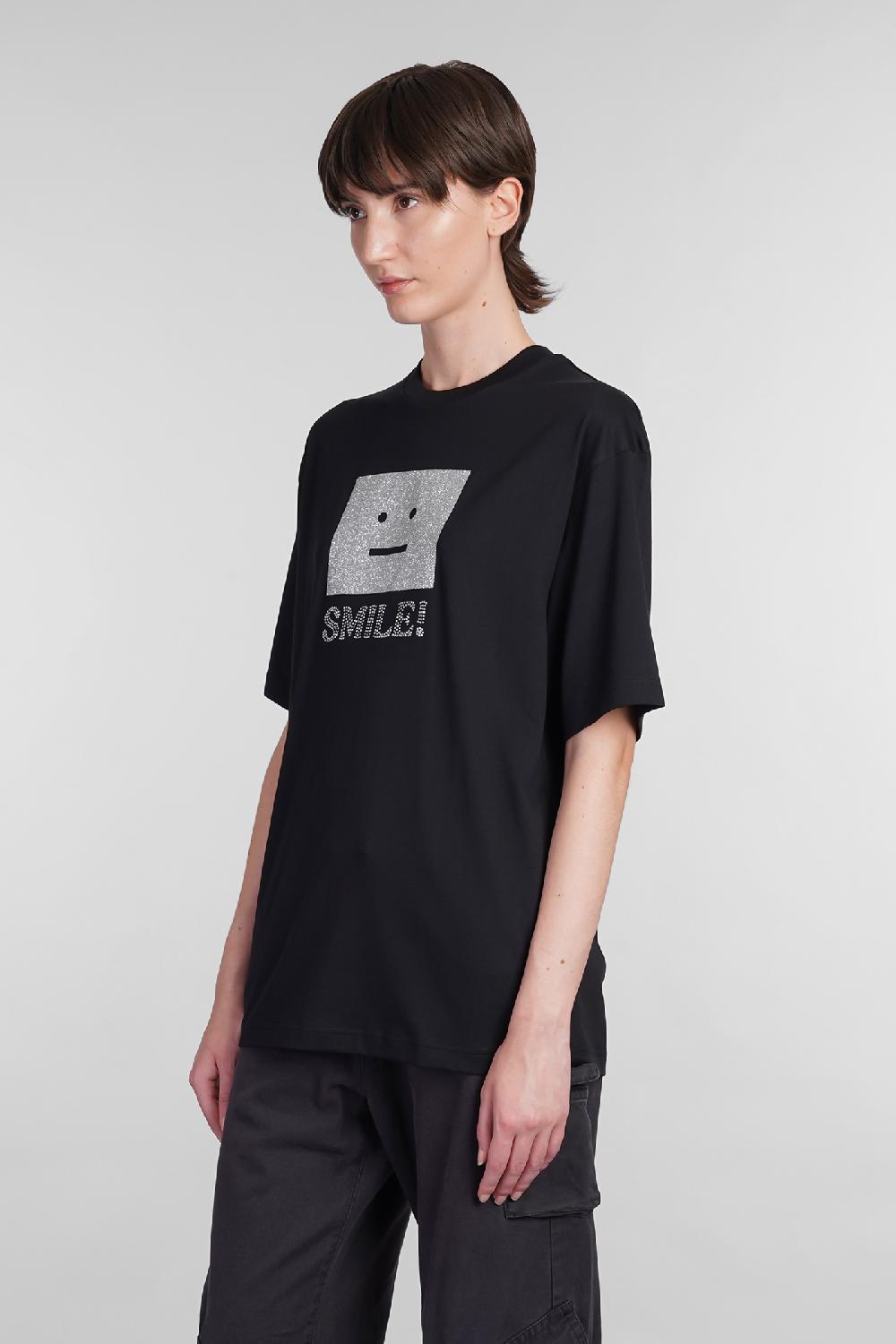 Deliberti Acne Studios T-shirt in cotone nero cod. 402431 - Deliberti The Luxury Shopping Moda