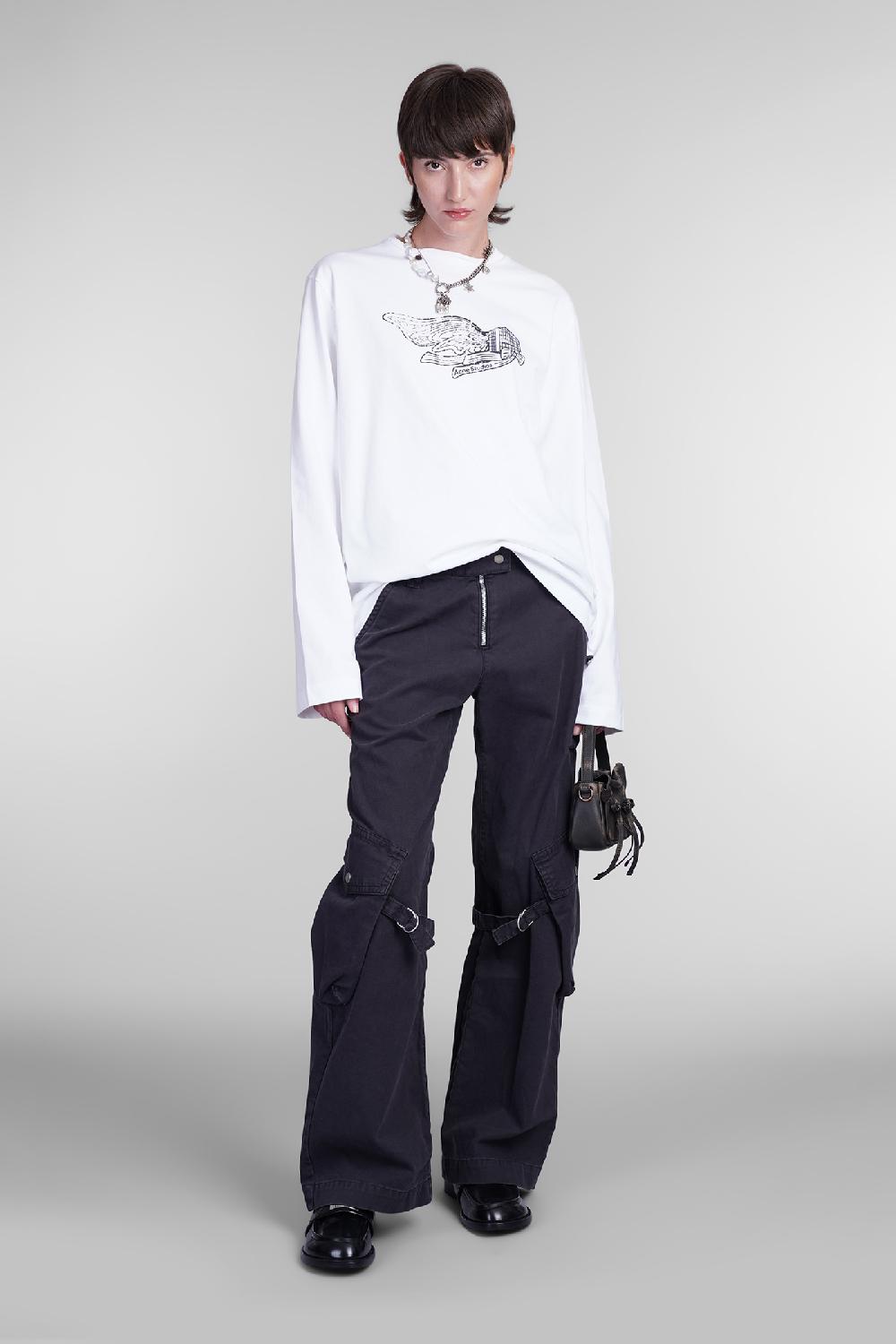 Deliberti Acne Studios T-shirt in cotone bianco cod. 405580 - Deliberti The Luxury Shopping Italy