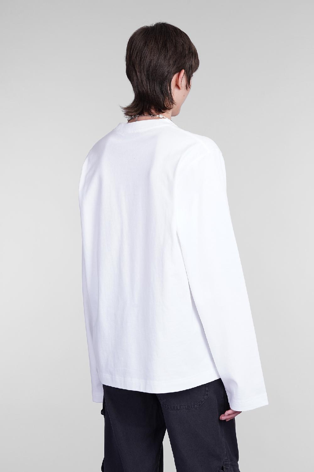Deliberti Acne Studios T-shirt in cotone bianco cod. 405580 - Deliberti The Luxury Shopping Italy